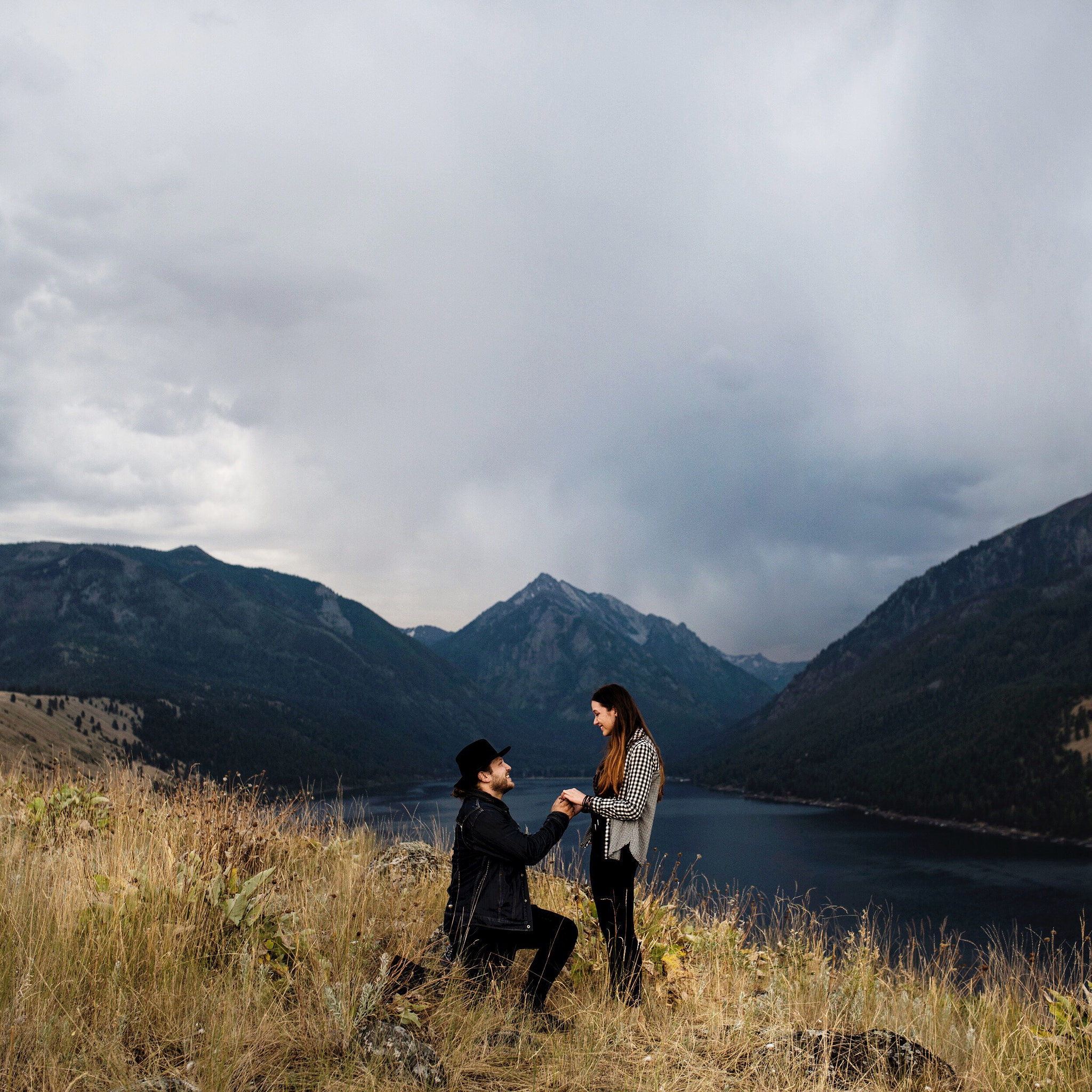 Nikon D4 + Sigma 35mm F1.4 DG HSM Art sample photo. Stormy sunrise above wallowa lake. i proposed to @ ... photography