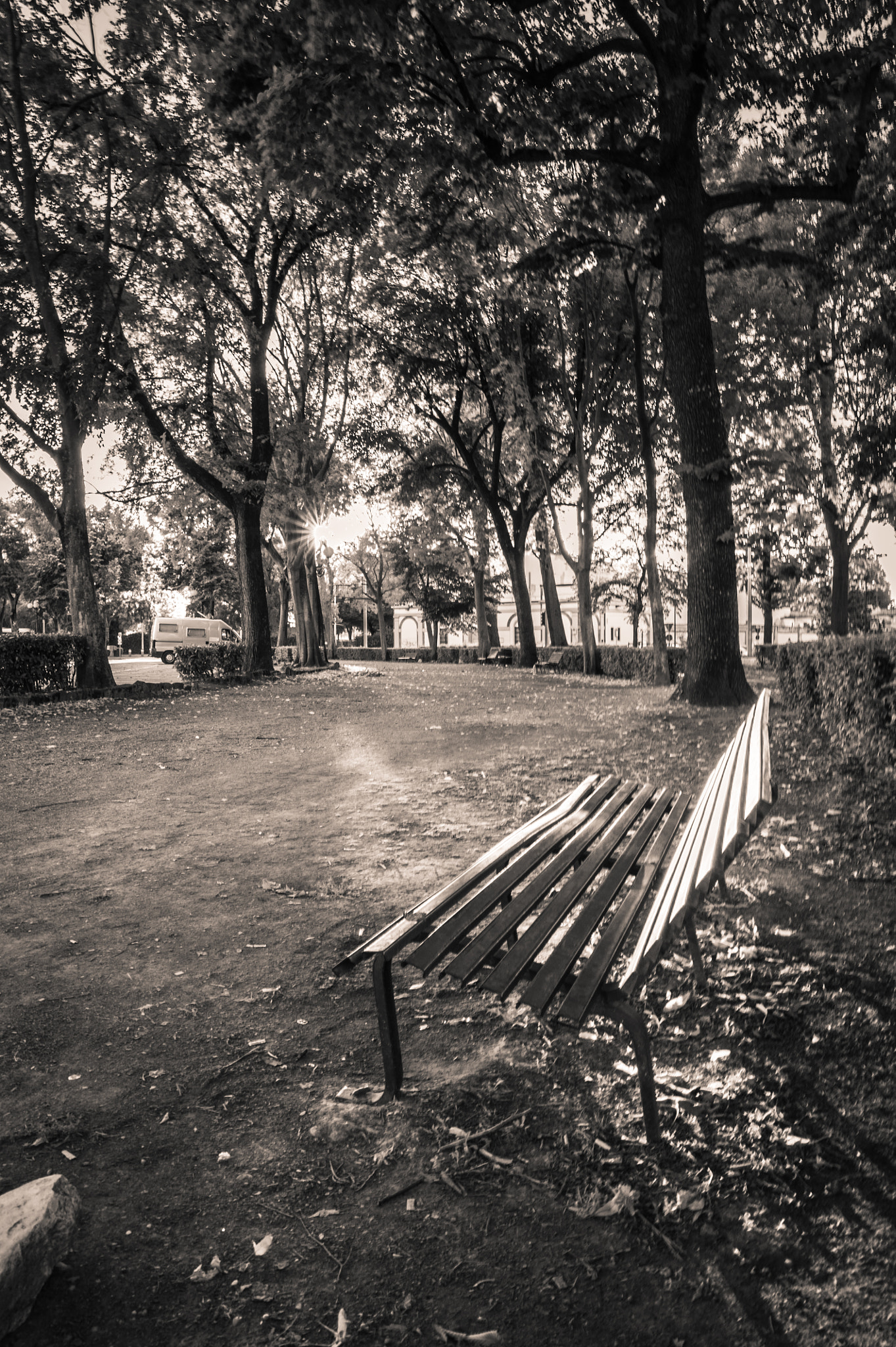 Nikon D700 + Sigma 24-105mm F4 DG OS HSM Art sample photo. Bench & sunset #2 photography