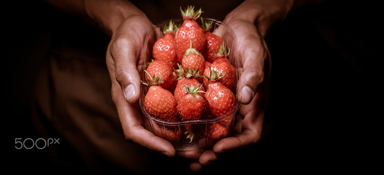Nikon D4S + Nikon AF-S Nikkor 85mm F1.4G sample photo. Strawberry cupcake in hands photography