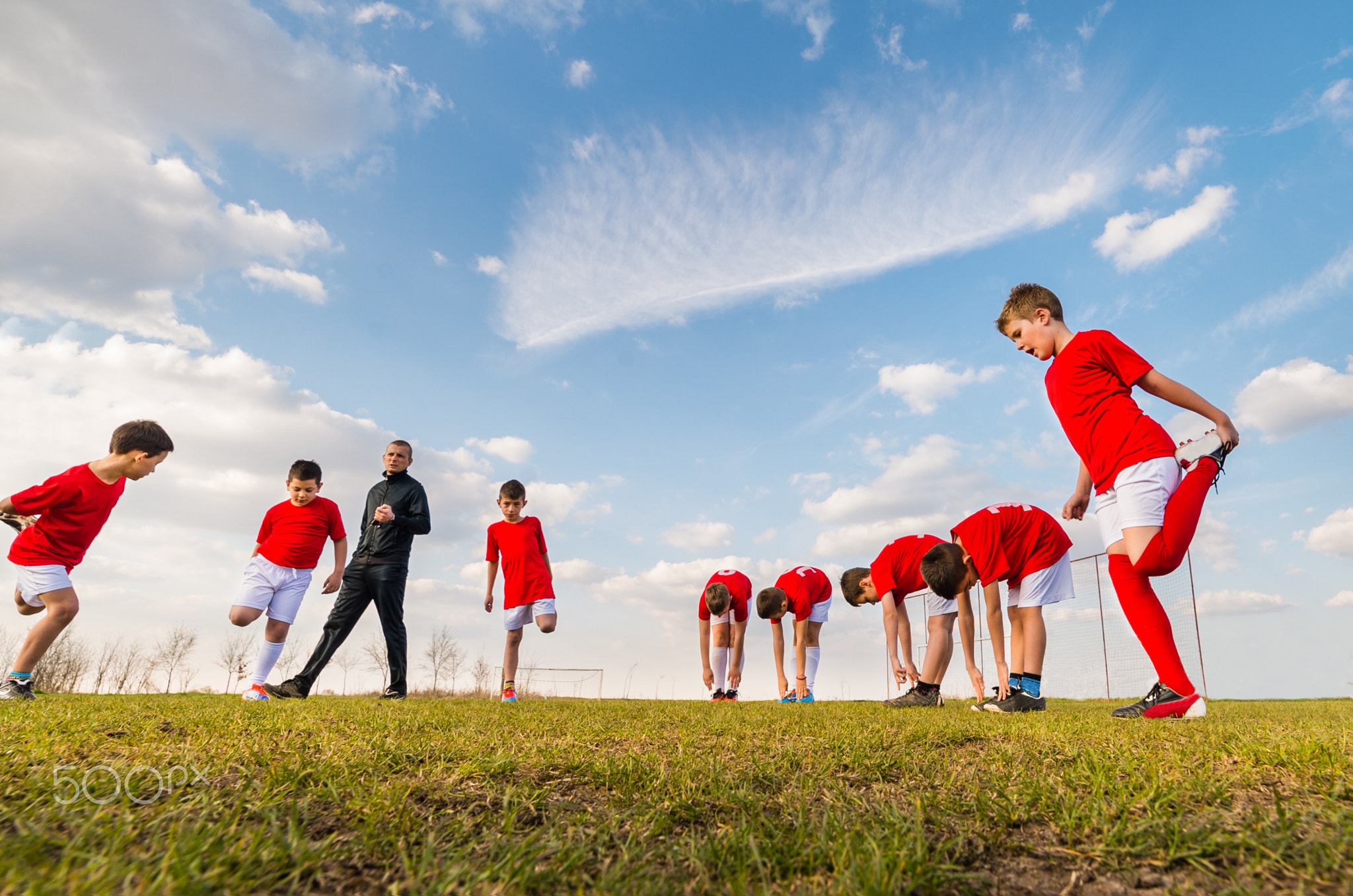 Kids soccer team