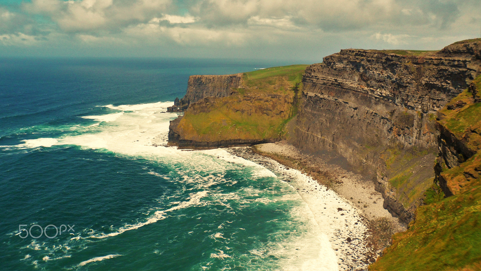 Samsung VLUU SH100, SAMSUNG SH100 sample photo. Cliff of moher photography