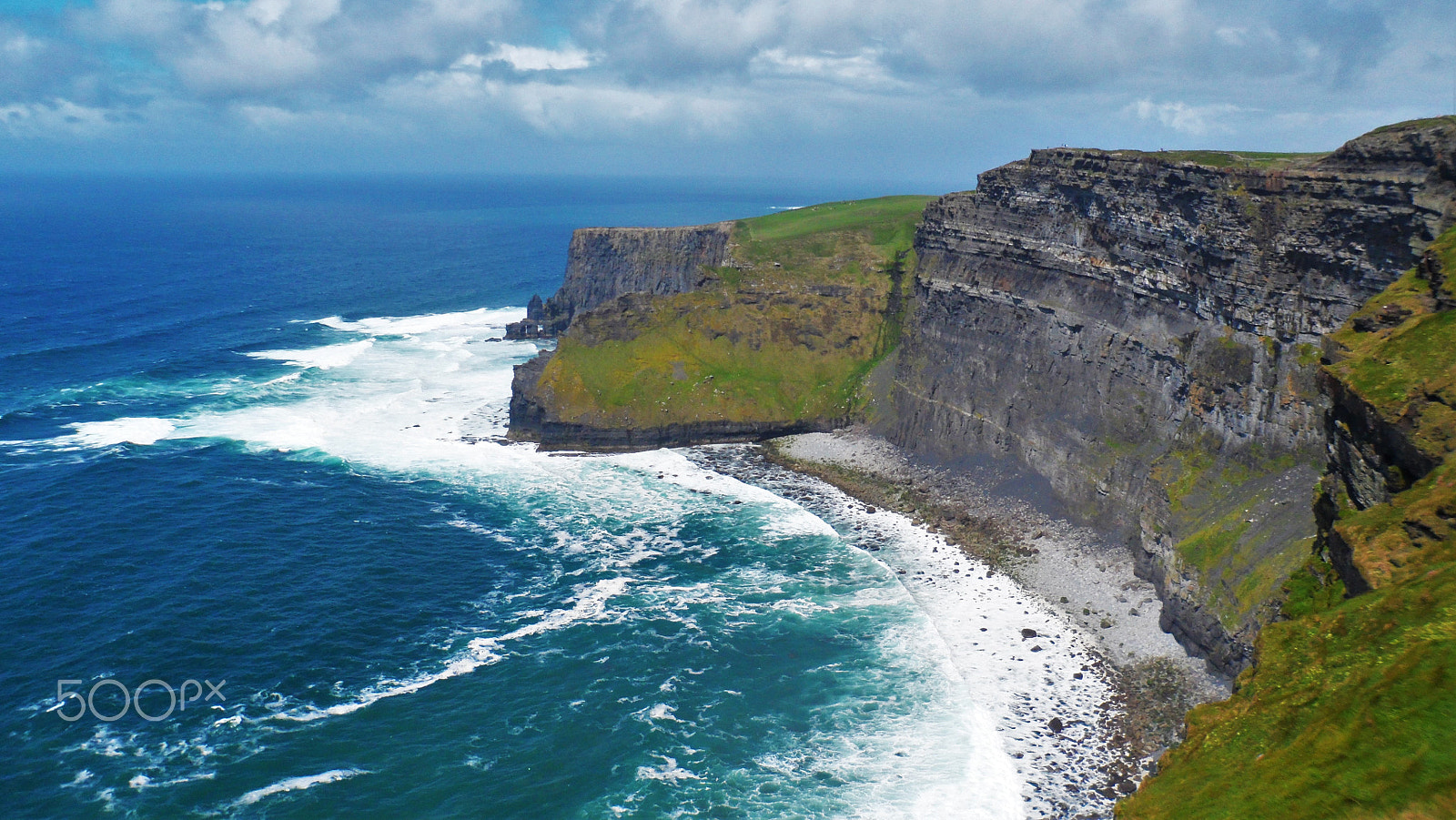 Samsung VLUU SH100, SAMSUNG SH100 sample photo. Cliff of moher (color nature) photography