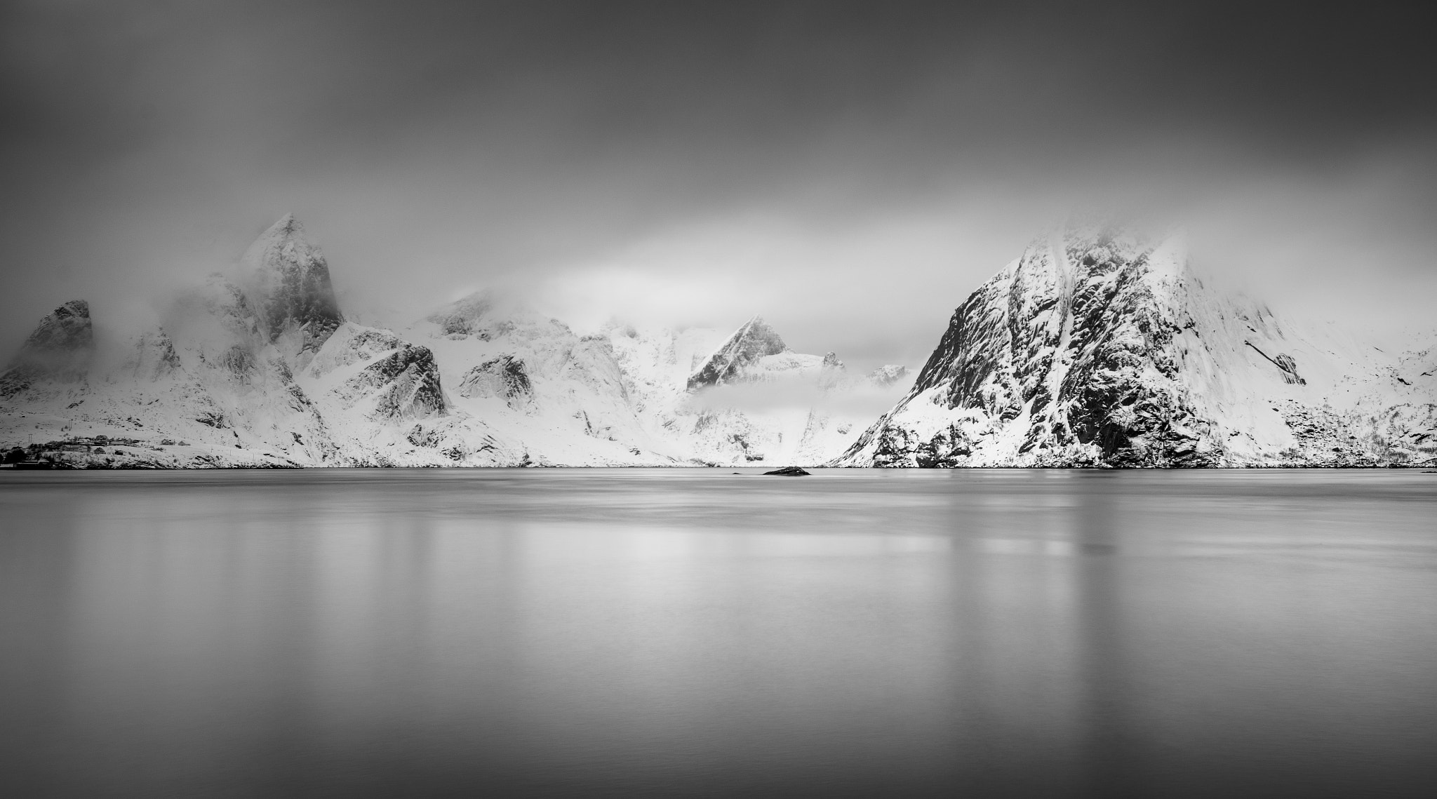 Nikon D810 + Nikon PC-E Nikkor 24mm F3.5D ED Tilt-Shift sample photo. Lofoten vista photography