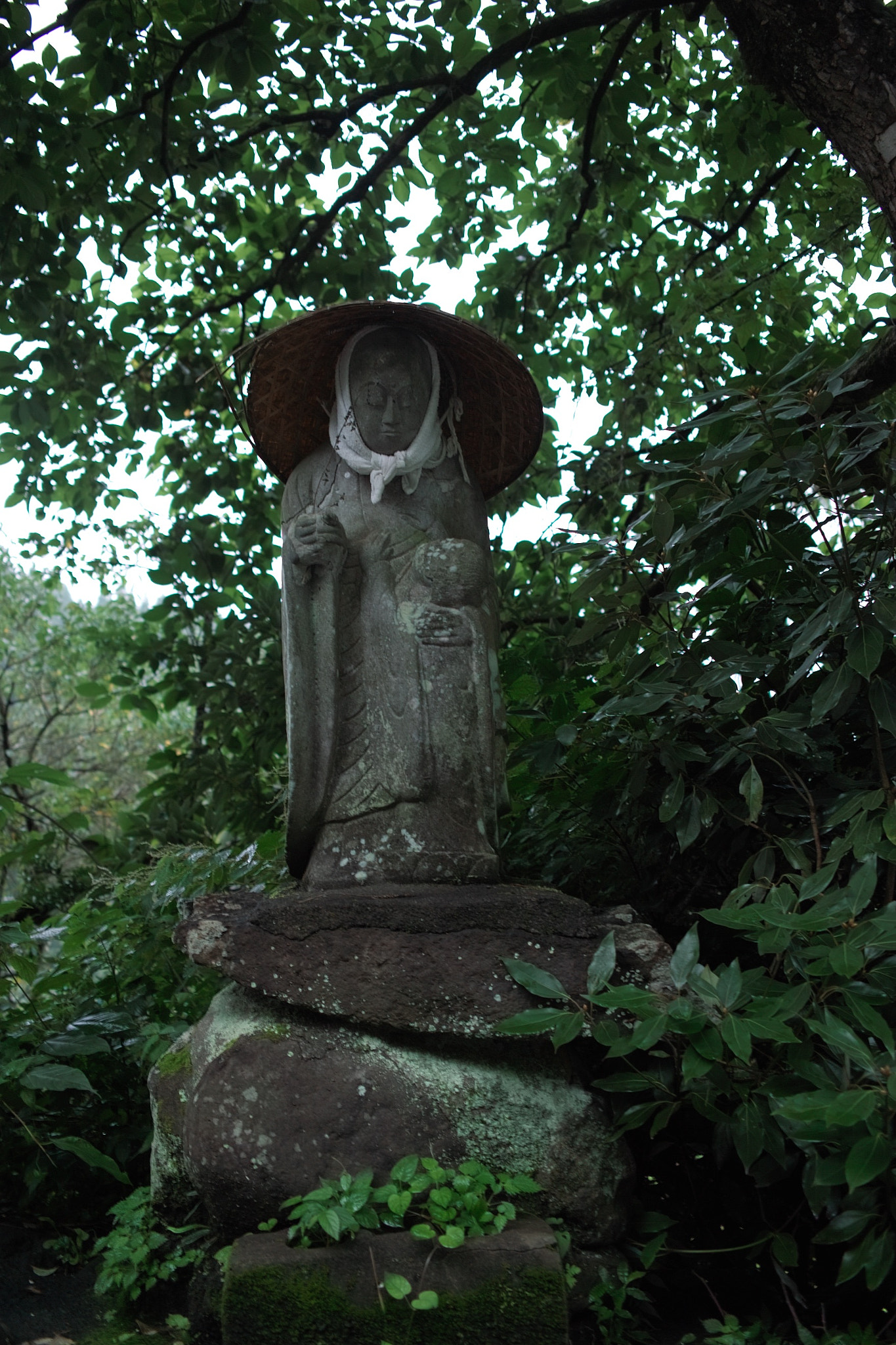 Sigma DP2s sample photo. Jizo-bosatsu by the road of ishikawa onsen village, kyushu photography