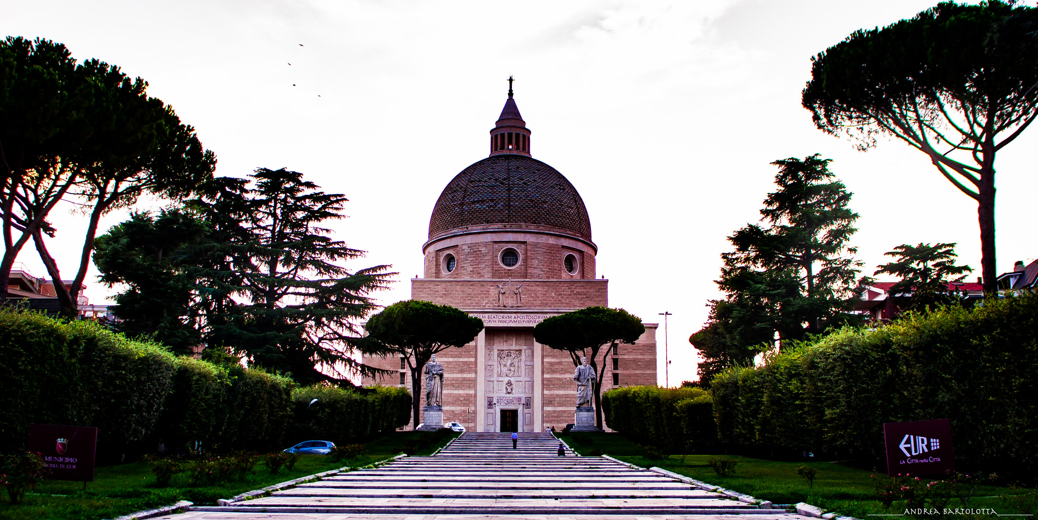 Canon EOS 40D + Sigma 24-70mm F2.8 EX DG Macro sample photo. Rome eur district basilica s. pietro e paolo photography