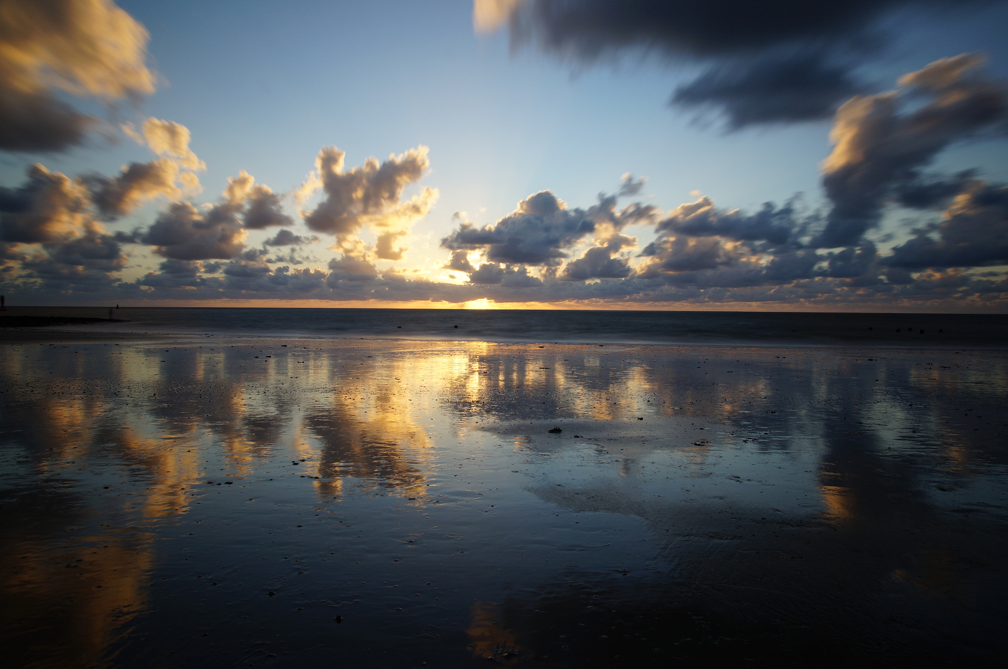 Sony SLT-A57 + Tamron Lens (255) sample photo. Sunset norderney photography