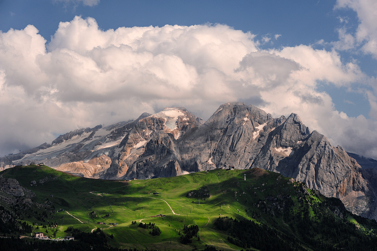 Nikon D3 + Nikon AF Nikkor 85mm F1.8D sample photo. The marmolada, dolomites (italy) photography