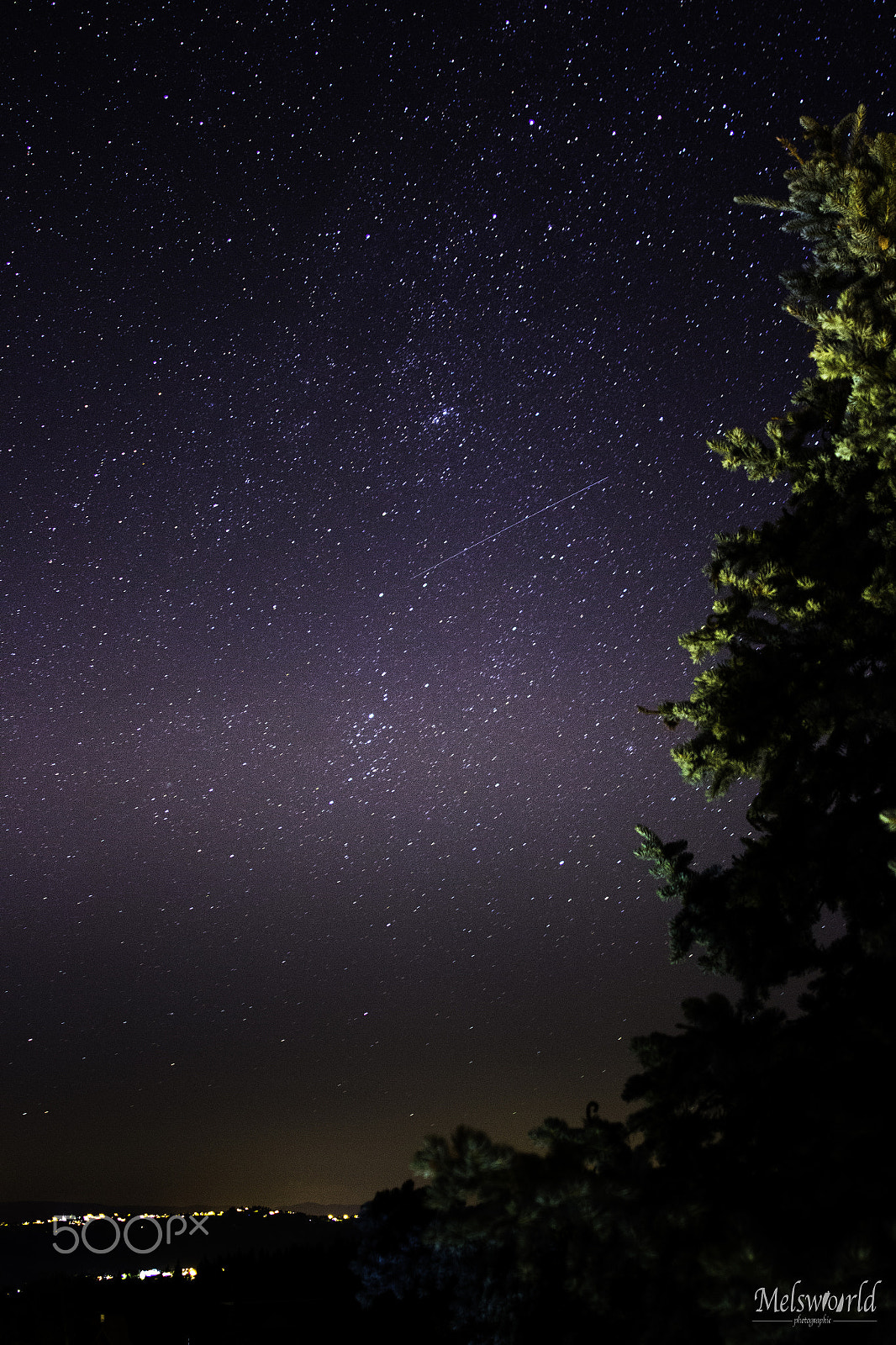 Canon EOS 700D (EOS Rebel T5i / EOS Kiss X7i) + Canon EF 24mm F2.8 sample photo. Sky night in mountain (with perseide meteor) photography