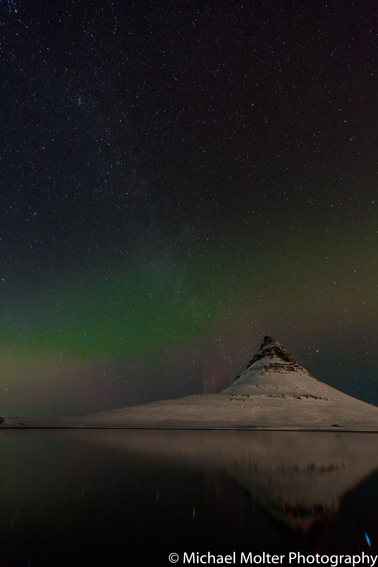 Canon EOS 5DS R sample photo. Kirkjufell, milkyway and norther lights photography