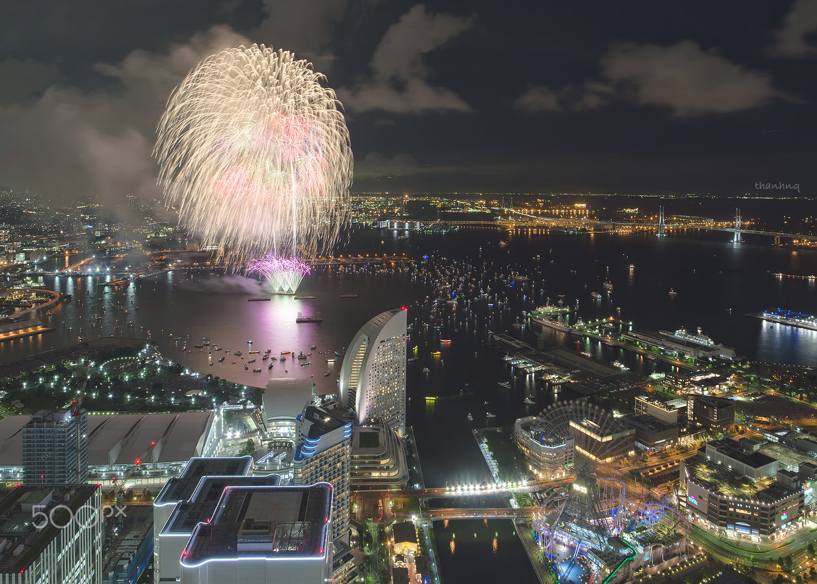 Nikon D610 + Sigma 12-24mm F4.5-5.6 II DG HSM sample photo. The 31st kanagawa shimbun fireworks festival 2016 photography