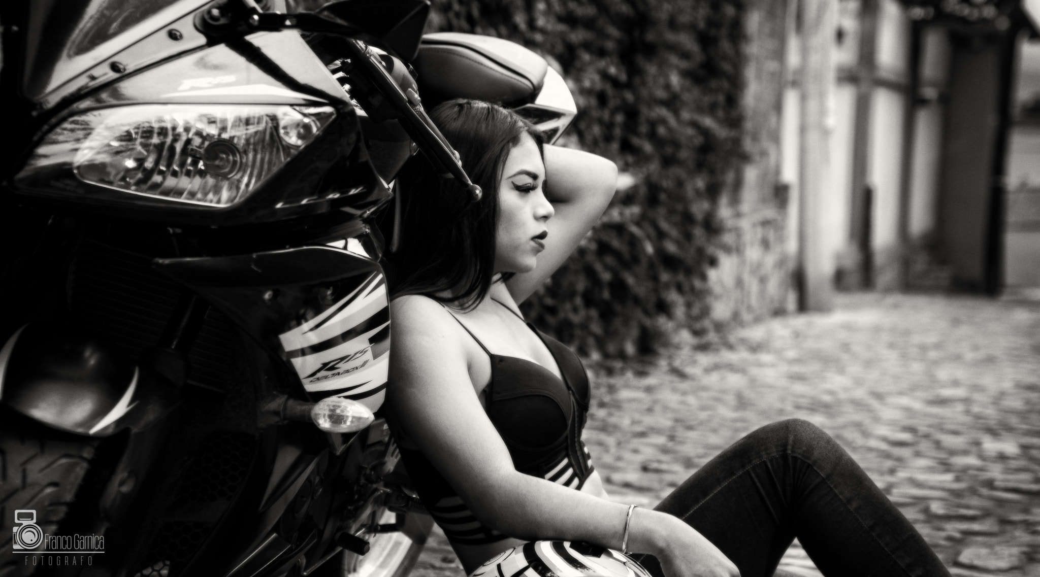 Sigma 50mm F1.4 EX DG HSM sample photo. Biker - girl photography