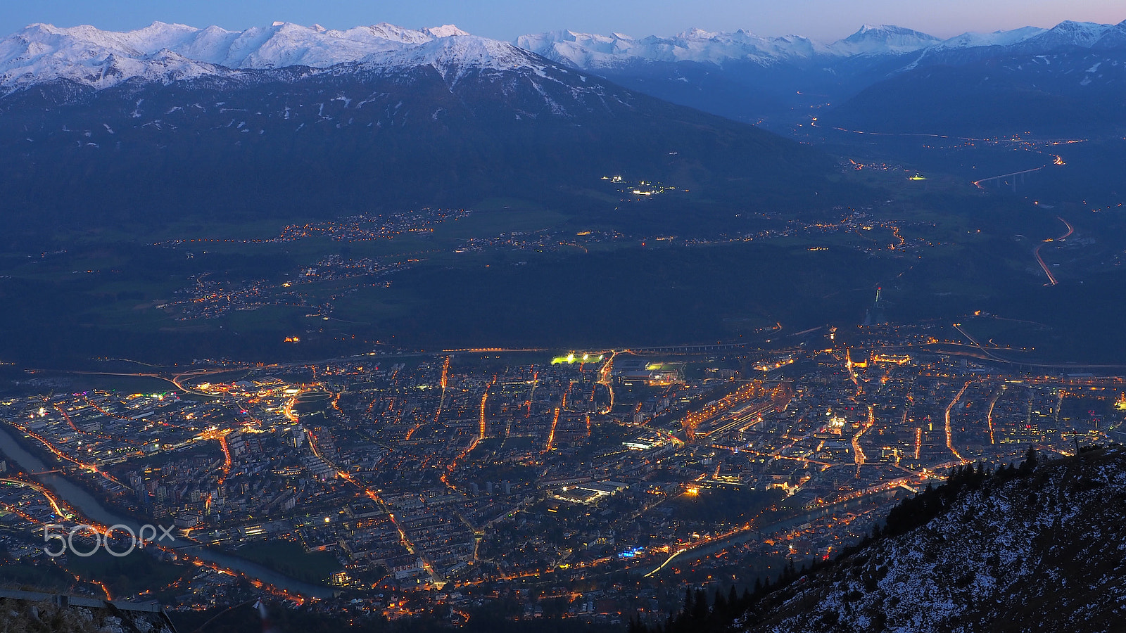 Olympus OM-D E-M10 + OLYMPUS M.12-50mm F3.5-6.3 sample photo. Innsbruck, austria from above photography