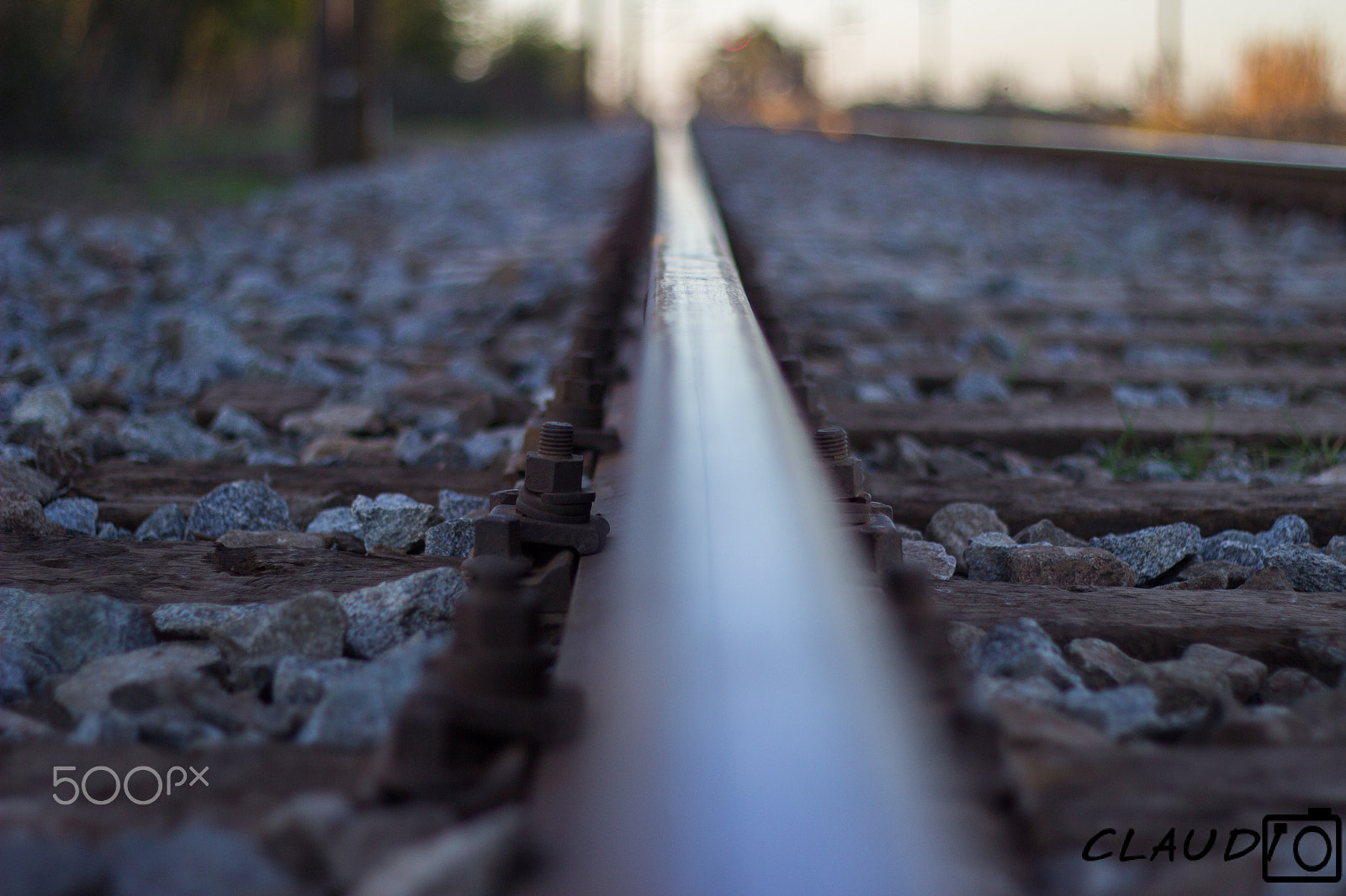 Canon EF 50mm F1.8 II sample photo. Train line infinity photography