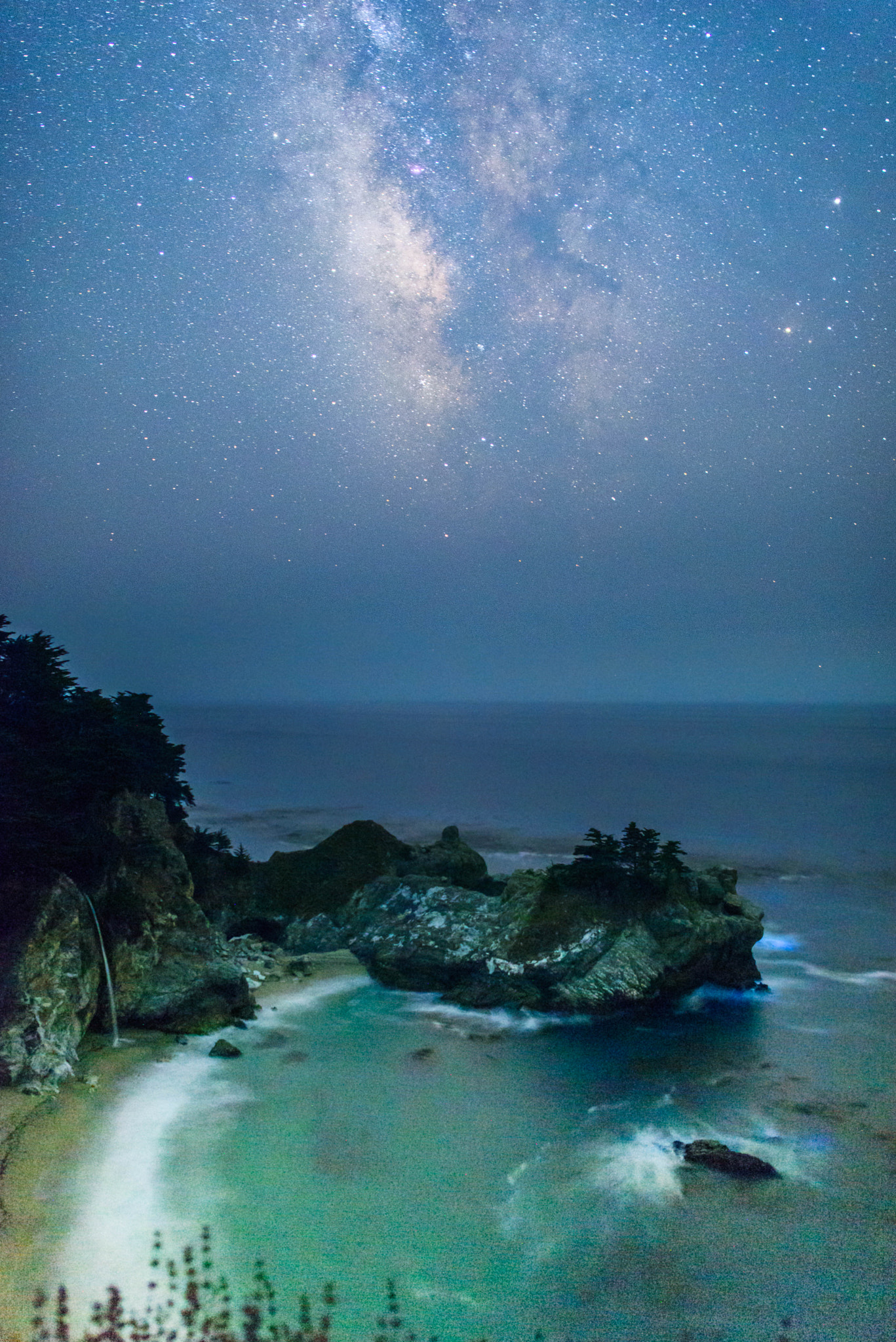 Nikon D750 + Samyang 12mm F2.8 ED AS NCS Fisheye sample photo. Milky way at mcway fall photography