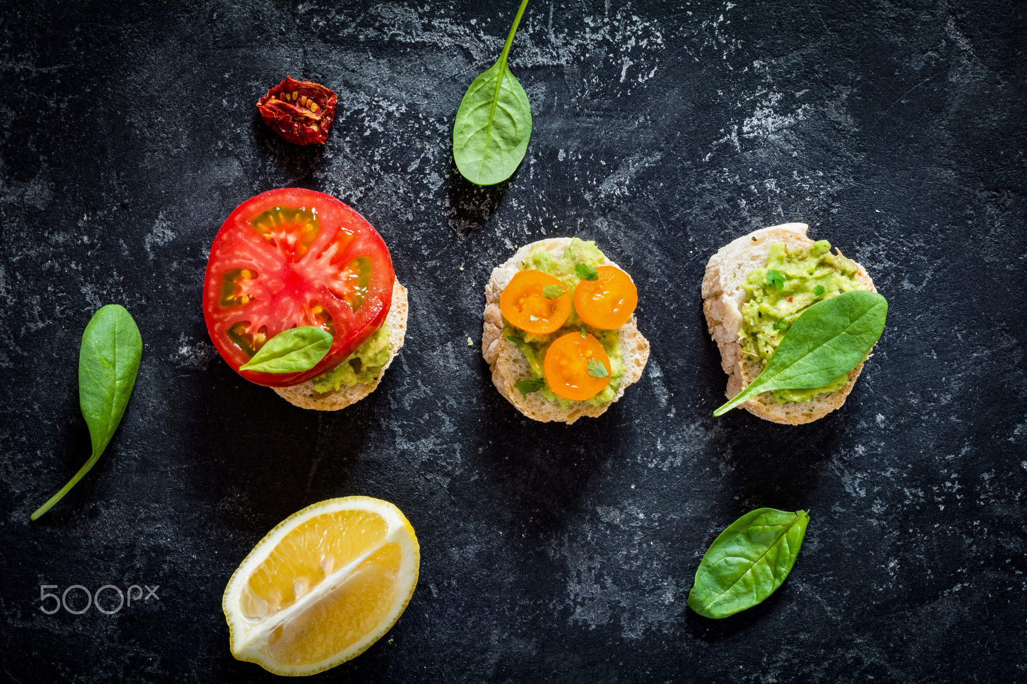 Assorted healthy sandwiches