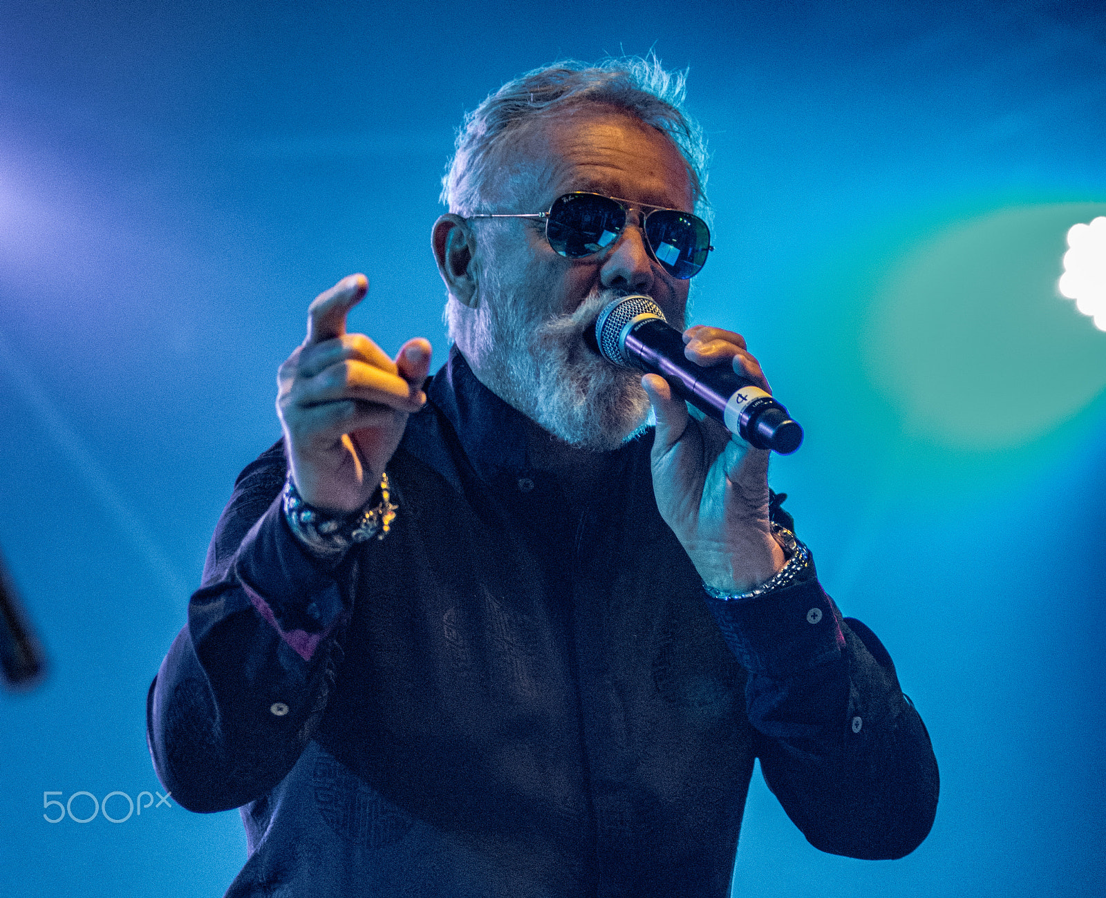 Sigma 70-200mm F2.8 EX DG OS HSM sample photo. Roger taylor with the sas band at wickham festival 2016 photography