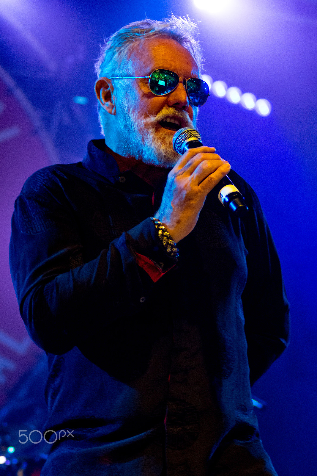 Sigma 70-200mm F2.8 EX DG OS HSM sample photo. Roger taylor with the sas band at wickham festival 2016 photography