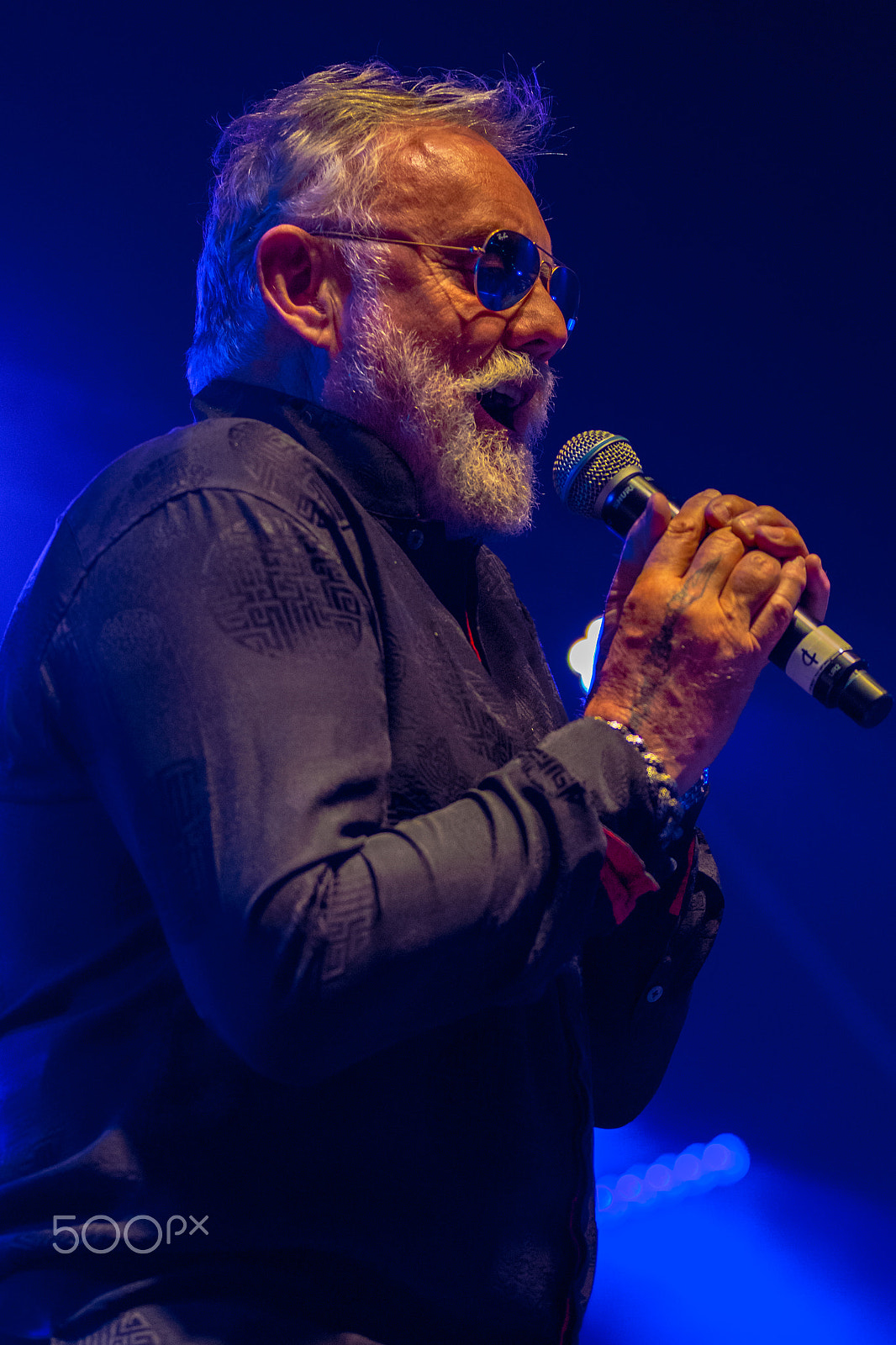 Sigma 70-200mm F2.8 EX DG OS HSM sample photo. Roger taylor with the sas band at wickham festival 2016 photography