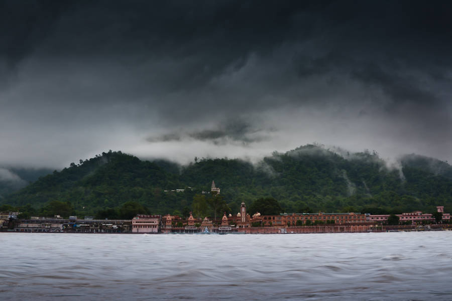Canon EOS-1D Mark III sample photo. Rishikesh in monsoon season photography