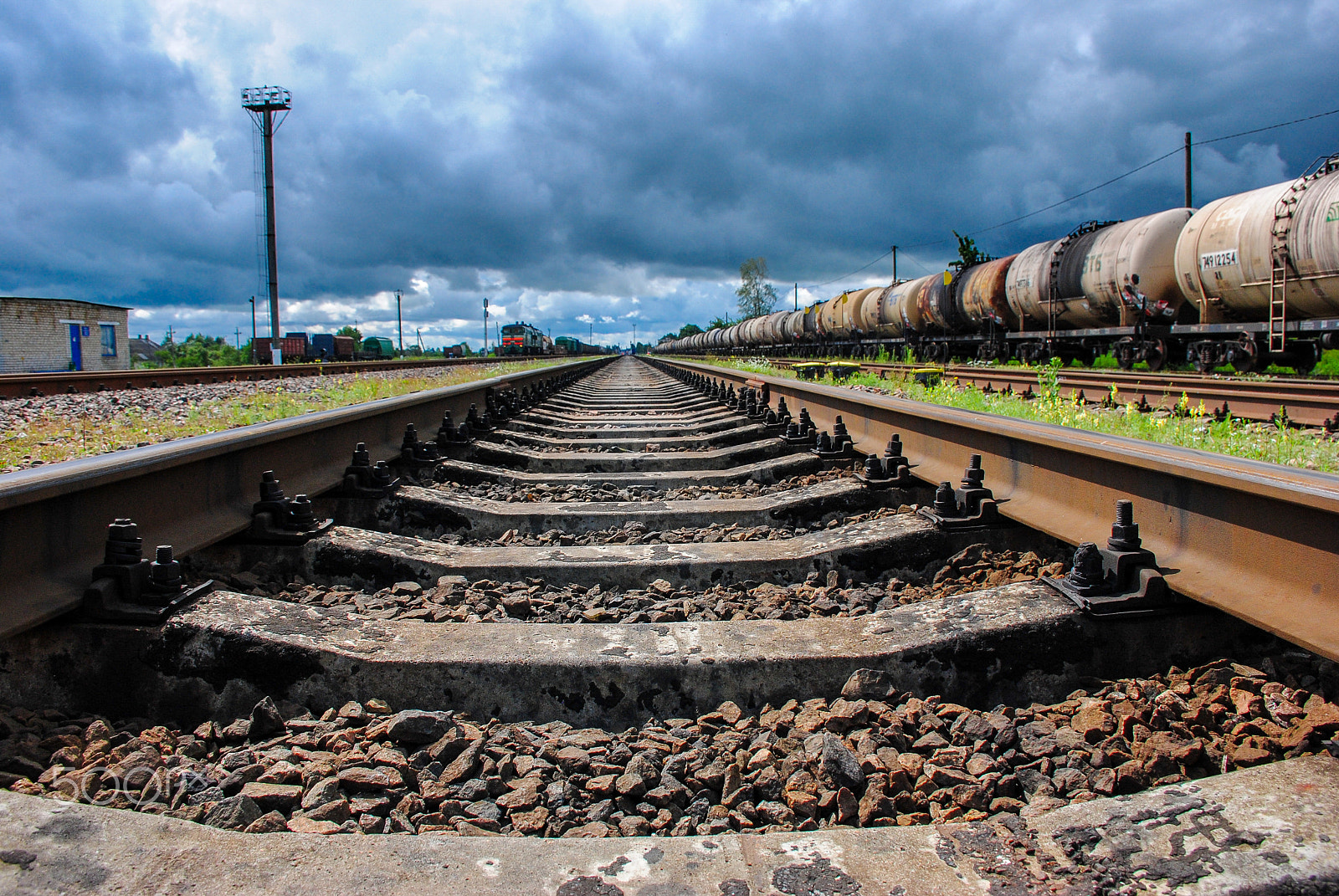 Nikon D3000 sample photo. Glubokoe railway station photography