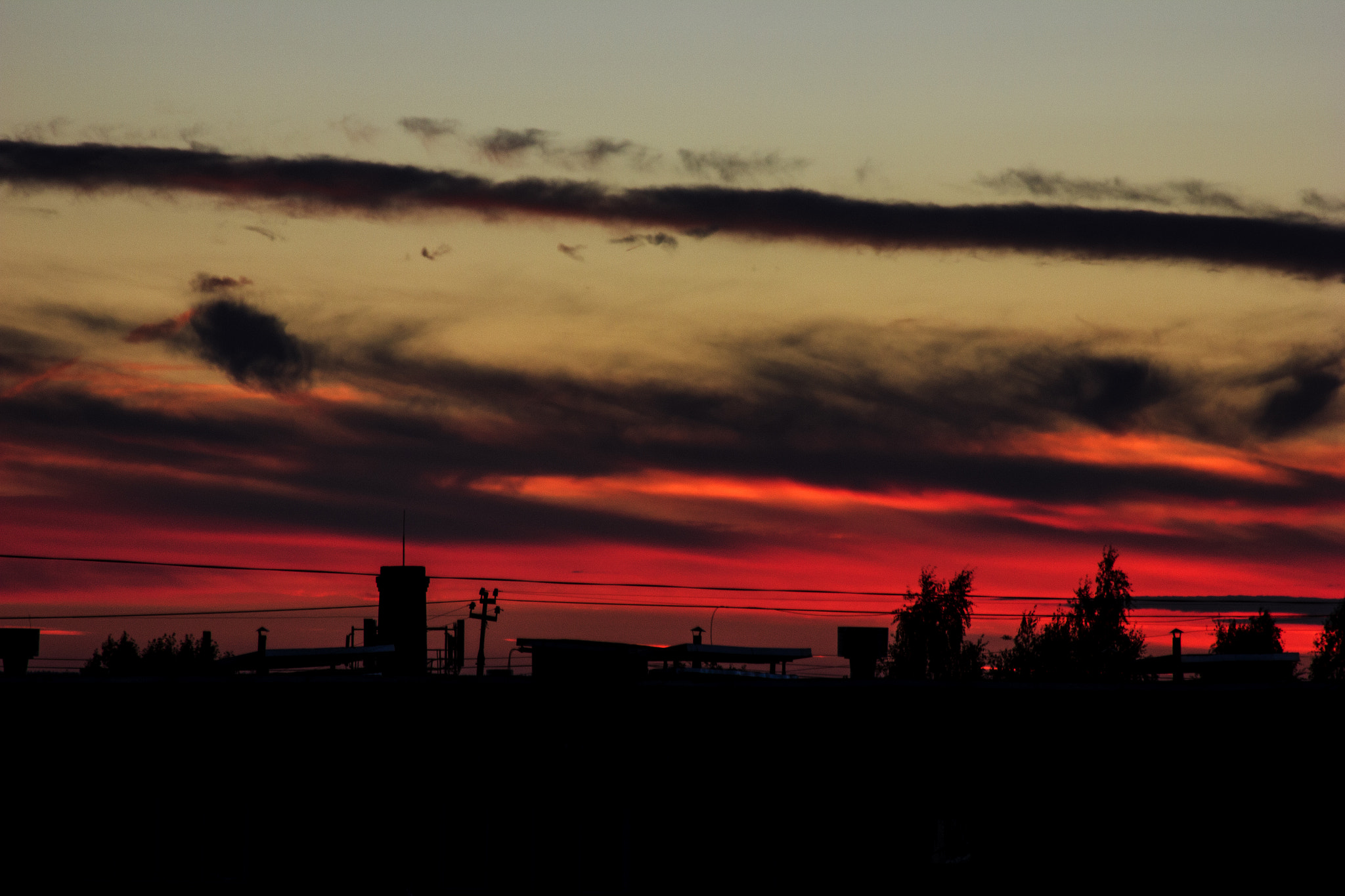 Canon EF 28-135mm F3.5-5.6 IS USM sample photo. Burning sunset photography