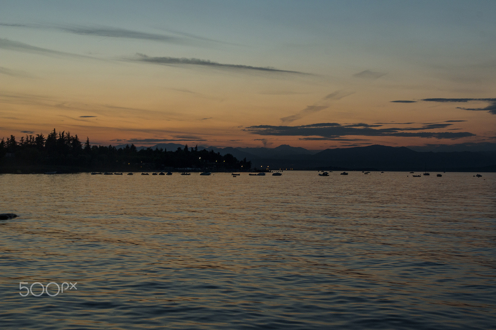 Sigma 17-70mm F2.8-4 DC Macro OS HSM sample photo. Sunset lake garda, italy photography