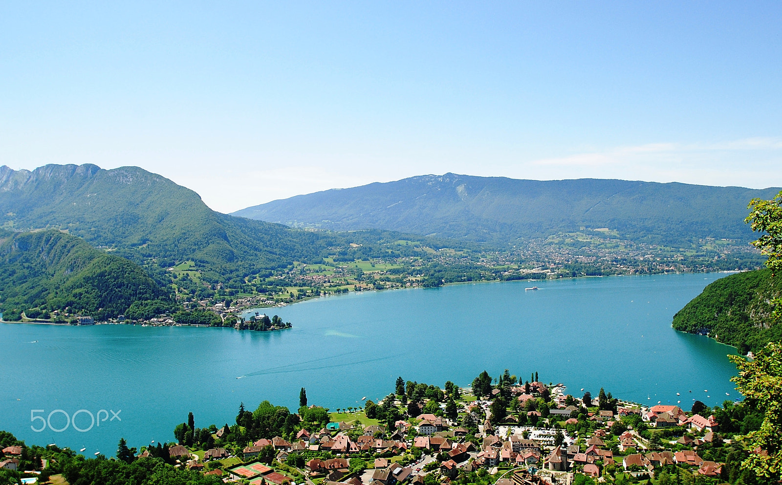 Nikon D3000 sample photo. Lake annecy photography