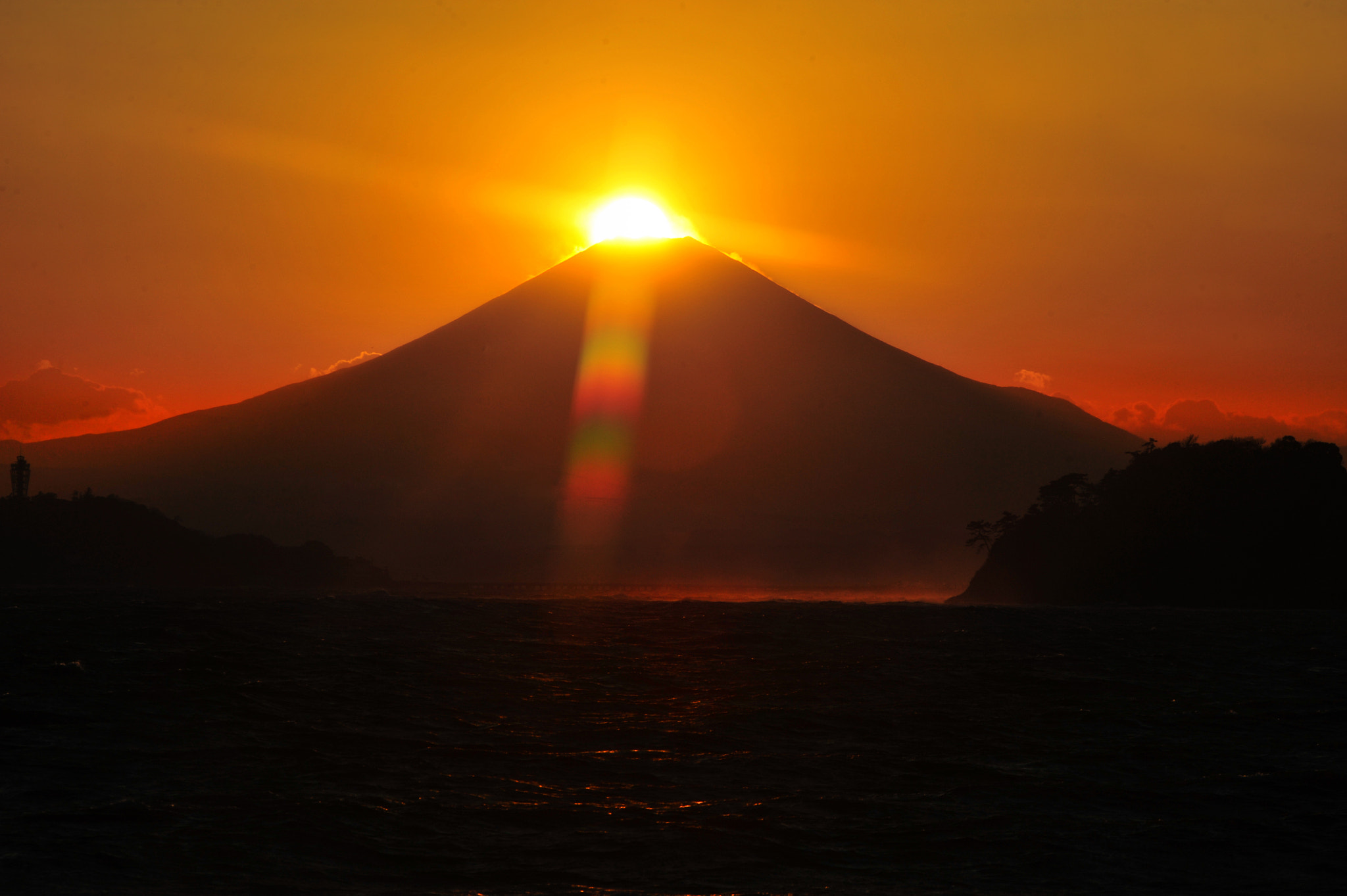 Nikon D3 sample photo. Diamond mt fuji photography