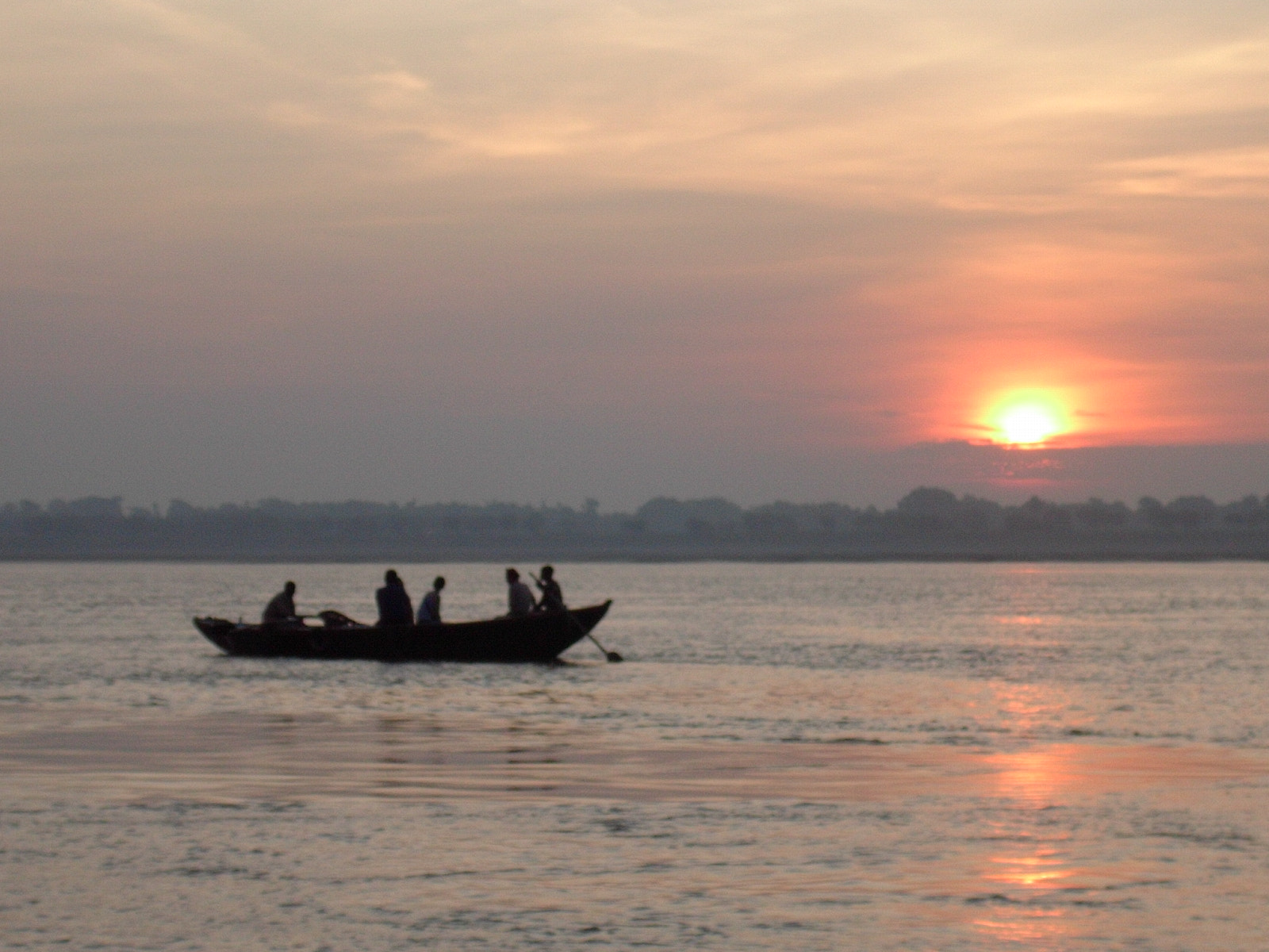 Nikon SQ sample photo. Ganges river, sunset. photography