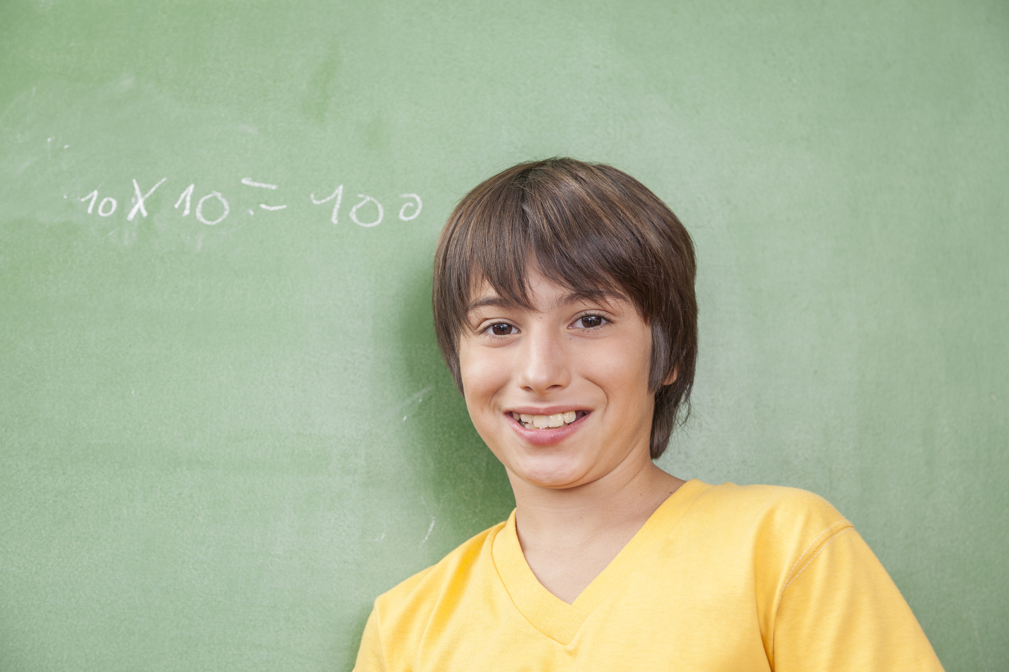 Boy looking at camera