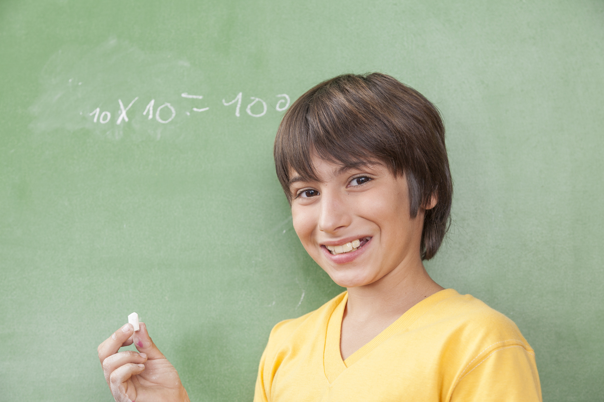 Boy looking at camera