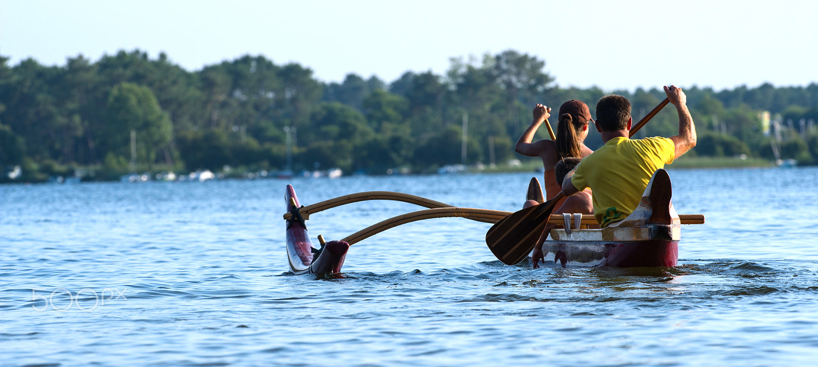 Nikon AF-S Nikkor 300mm F2.8G ED VR II sample photo. Couple making canoe kayak on a lake photography
