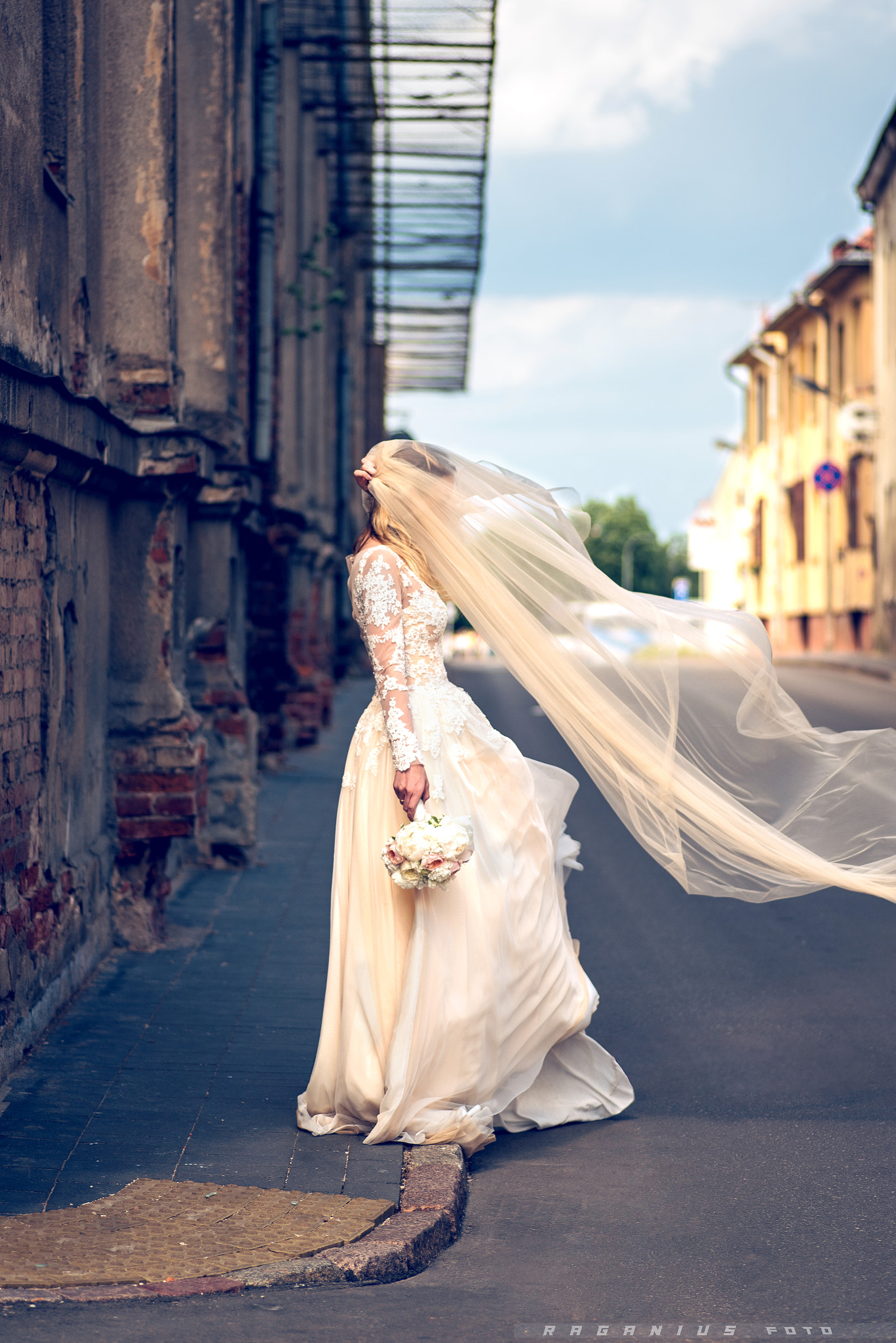 Nikon D750 + Tokina AT-X Pro 100mm F2.8 Macro sample photo. A bride and the wind photography