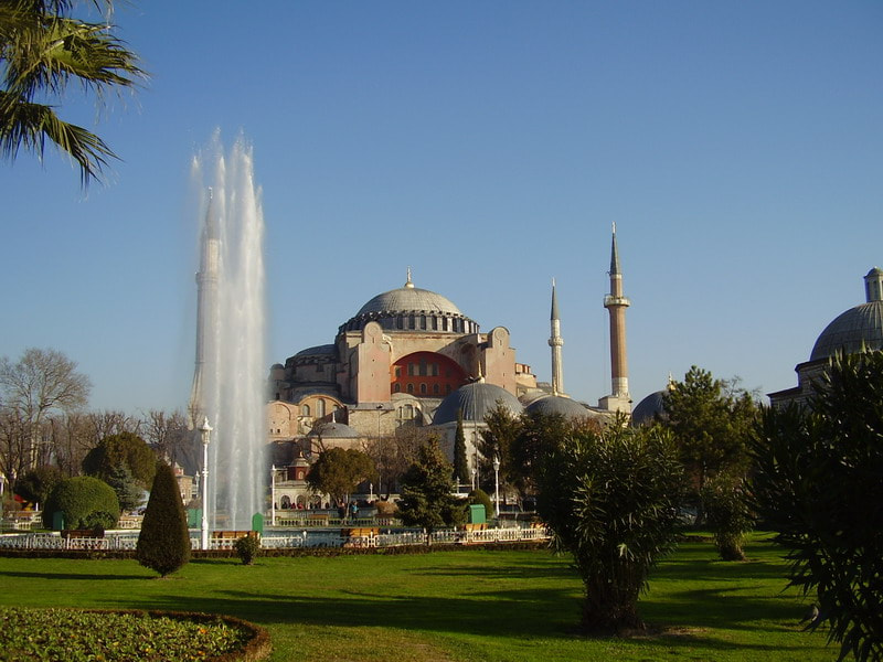 Olympus FE100,X710 sample photo. Hagia sophia, istanbul photography