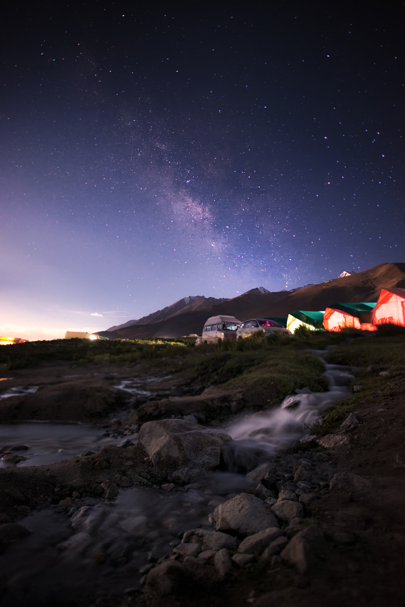 Nikon D800E + Nikon AF-S Nikkor 20mm F1.8G ED sample photo. Milky way at pangong lake photography