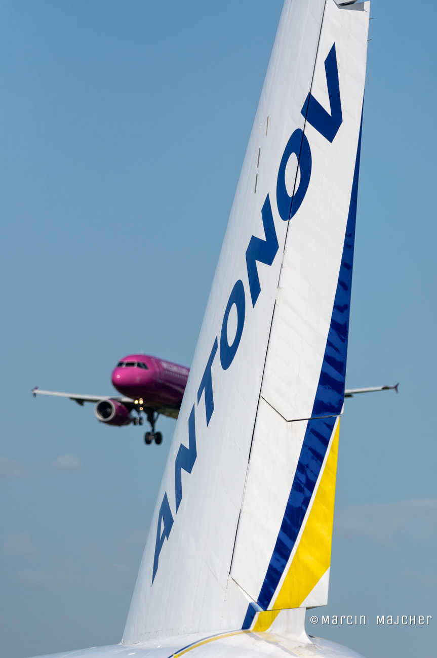 Nikon D90 + Nikon AF-S Nikkor 300mm F4D ED-IF sample photo. Antonov airlines,an-124,reg ur-82029 photography