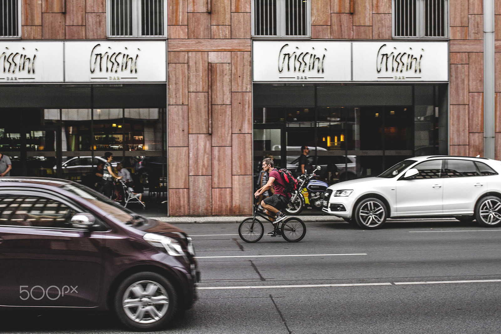 Canon EOS 7D + Canon EF 35mm F2 sample photo. Biking in berlin photography