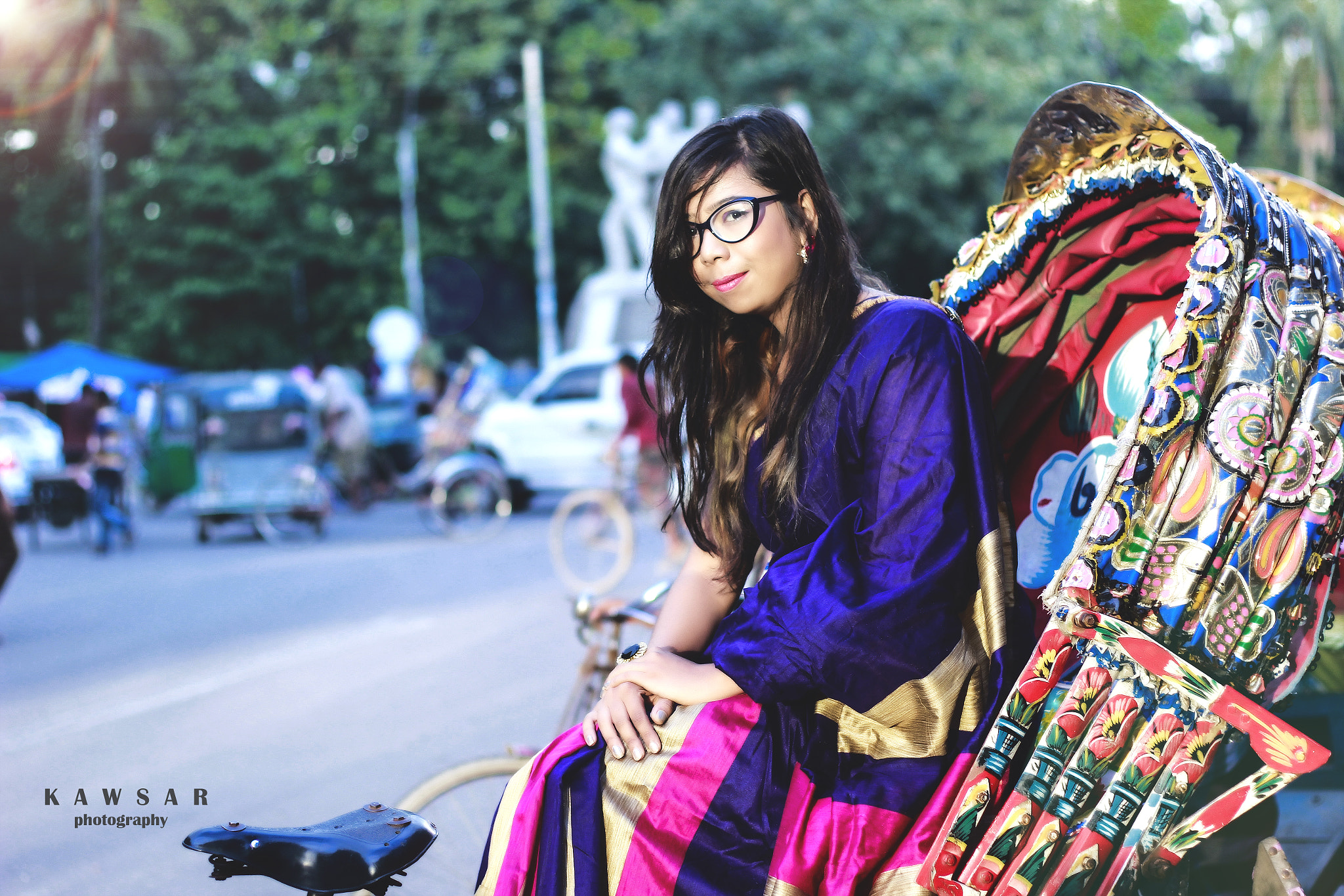 Canon EOS 60D + Canon EF 50mm F1.8 II sample photo. Blue lady.... photography