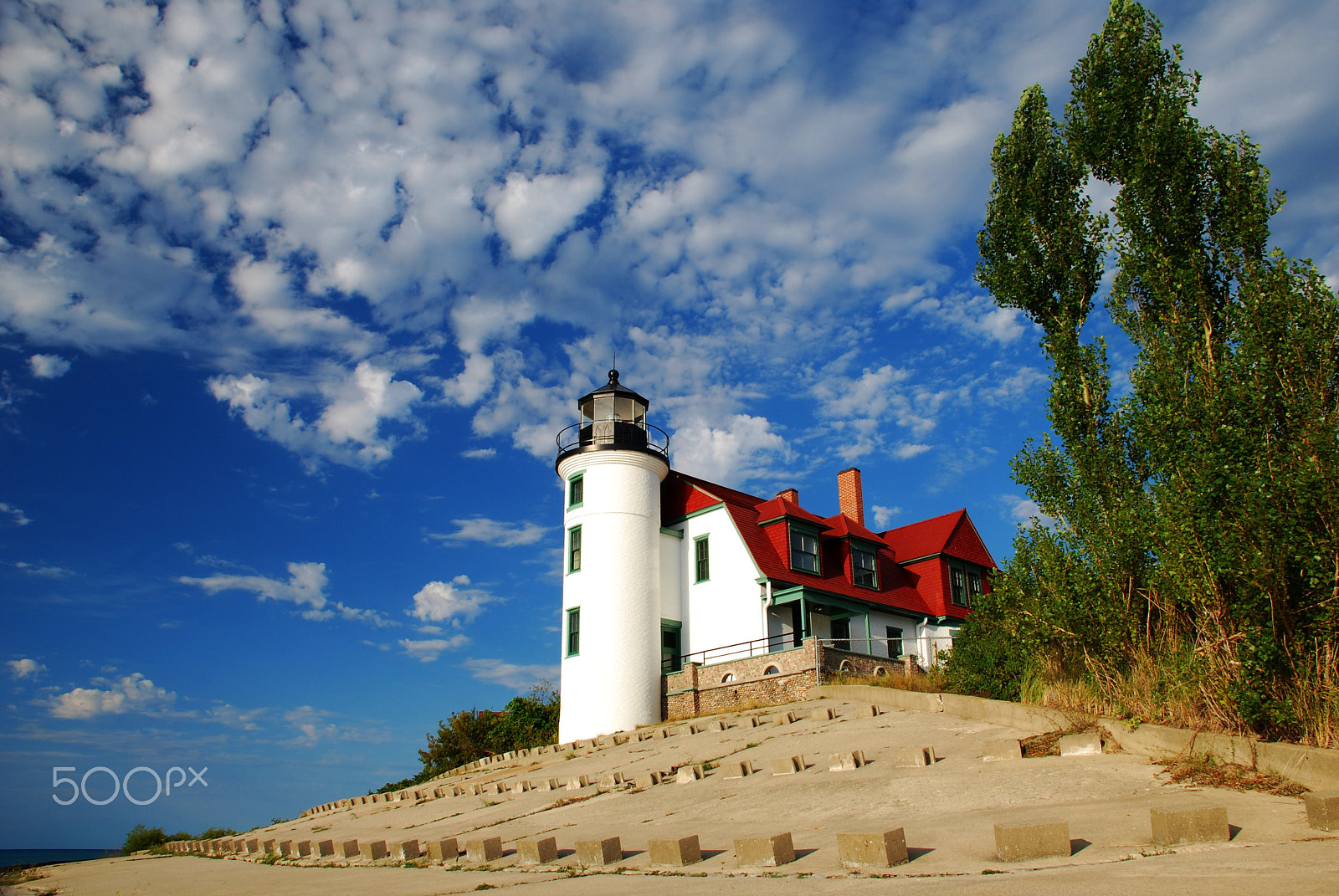 Nikon D40X sample photo. Point betsie lighthouse photography