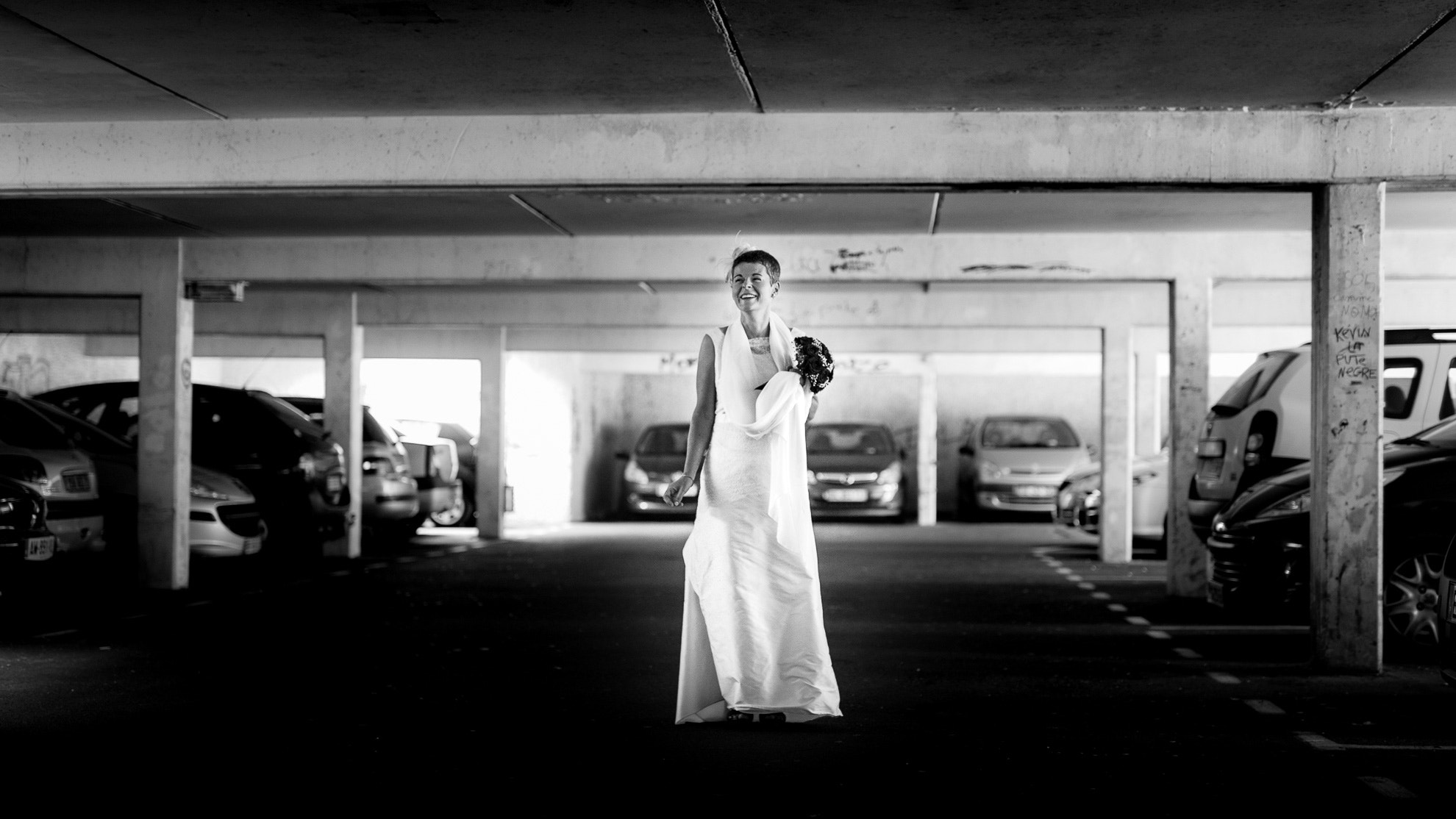 Nikon D4S + Sigma 50mm F1.4 DG HSM Art sample photo. Wedding parking photography