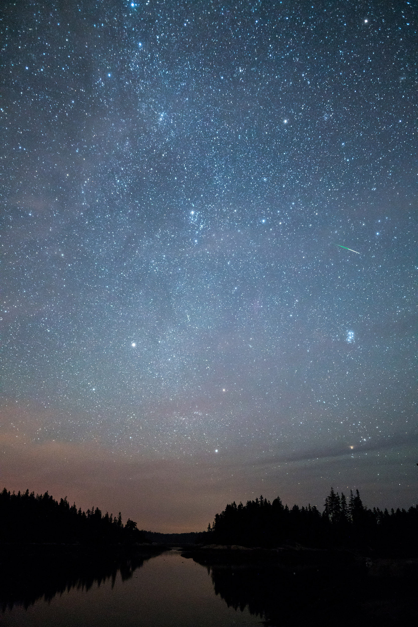 Sigma 24mm F1.4 DG HSM Art sample photo. Perseids over vinalhaven photography