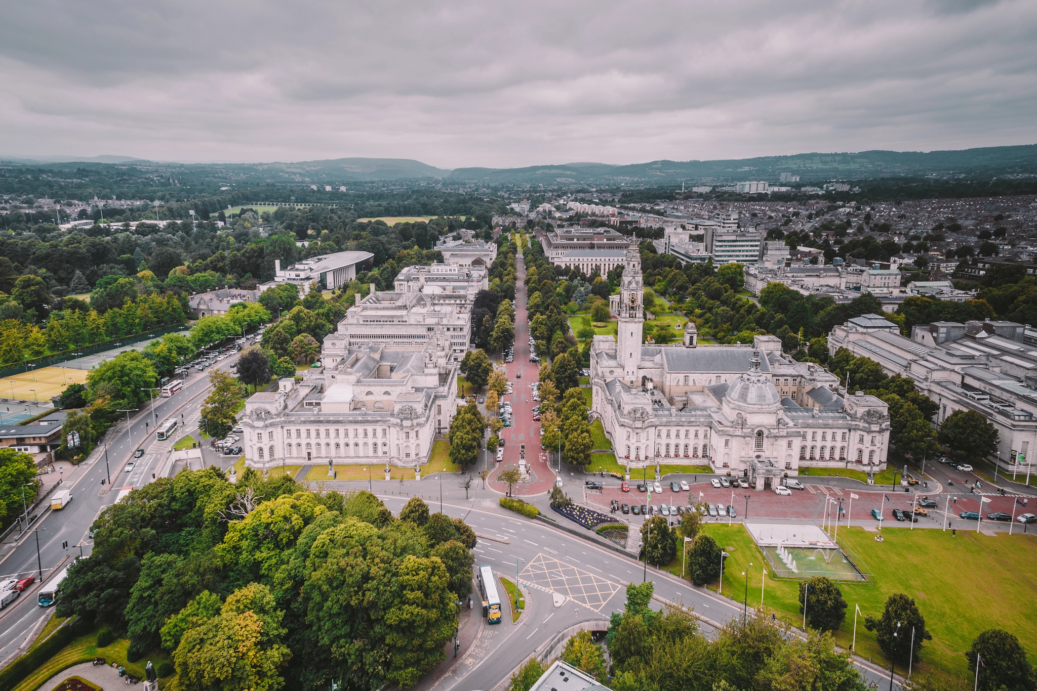 Canon EOS 6D + Canon EF 24mm F2.8 sample photo. Cardiff from above photography