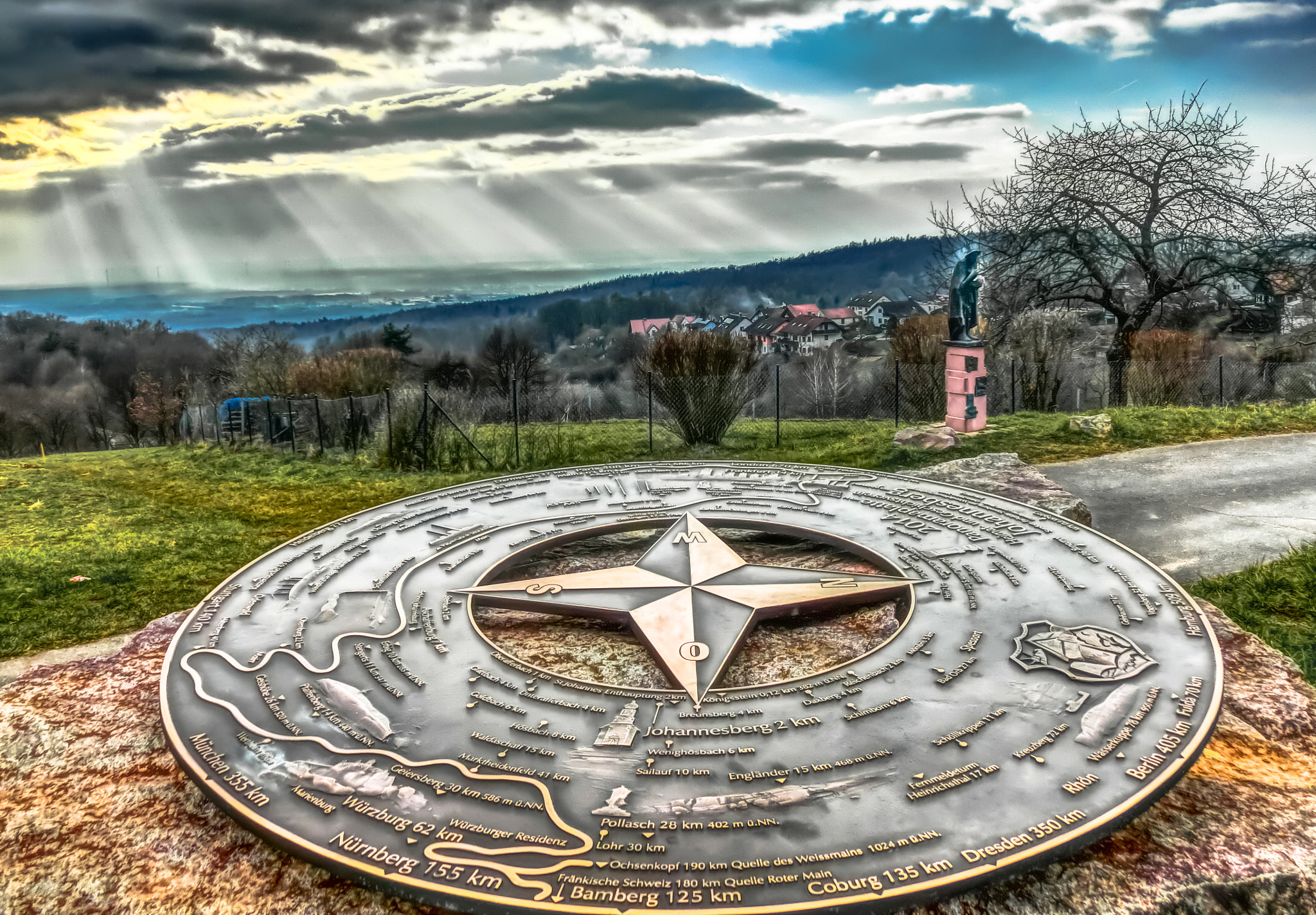 CASIO EX-ZR500 sample photo. Panoramaplatte johannesberg landscape spessart germany photography