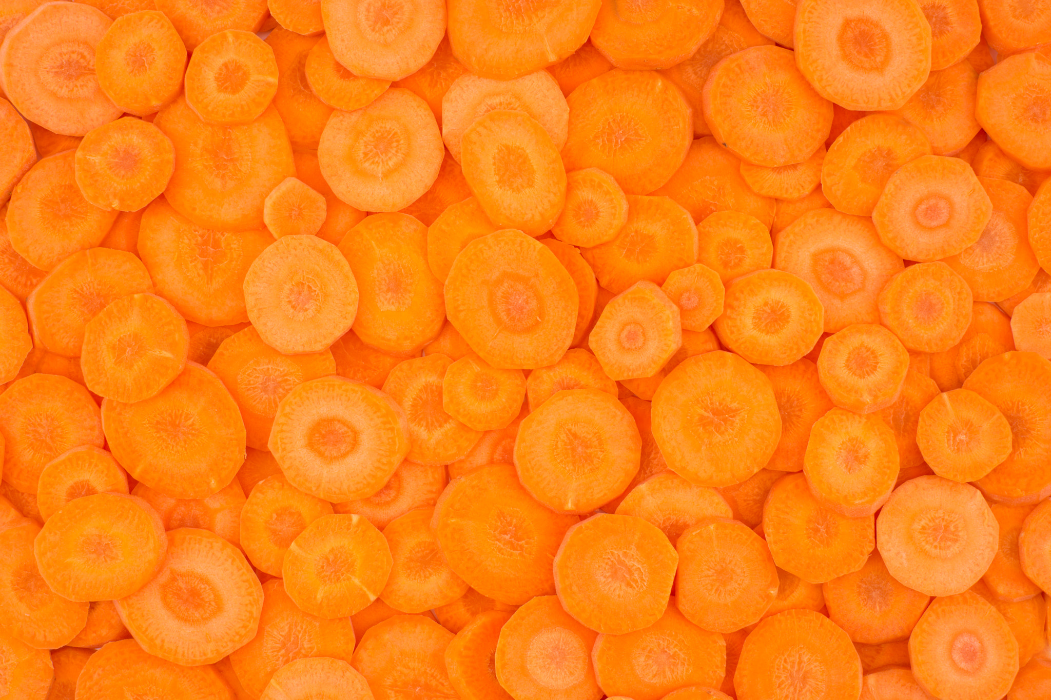 Sony a99 II + Minolta AF 50mm F1.7 sample photo. Close view of fresh organic carrots sliced. photography