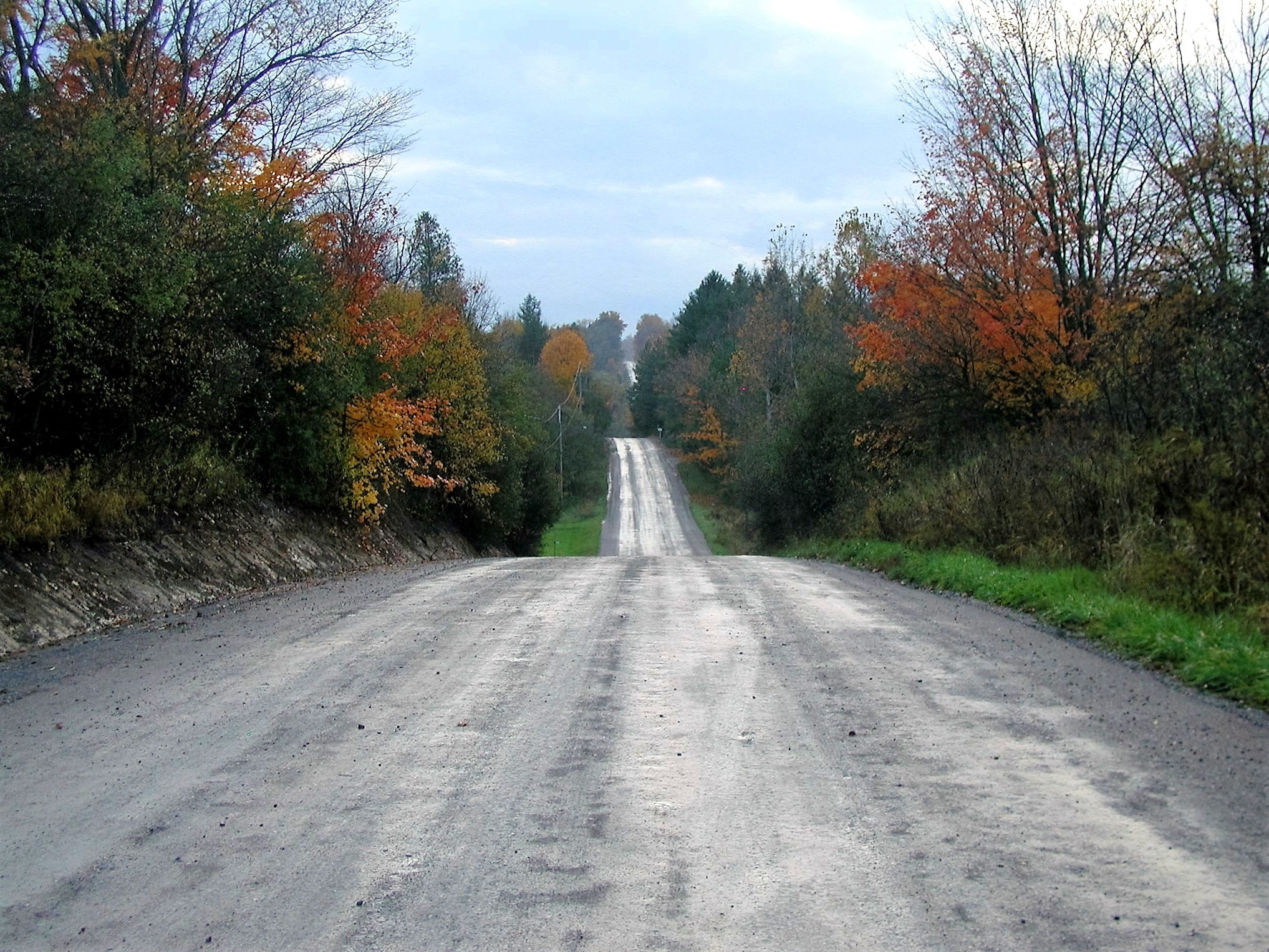 Olympus C3000Z sample photo. Down the side road in ontario photography