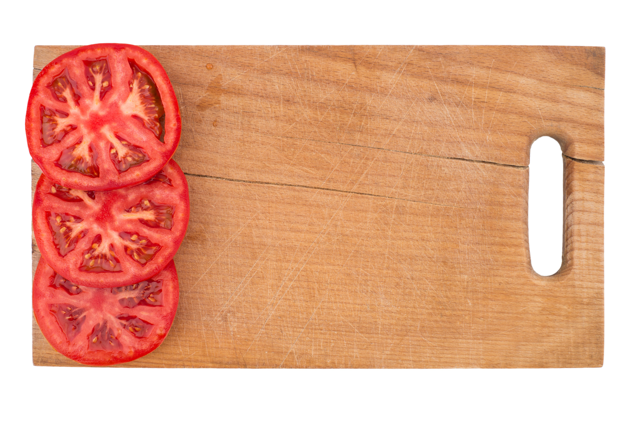 Sony a99 II + Minolta AF 50mm F1.7 sample photo. Chopped tomatoes on cutting board. photography