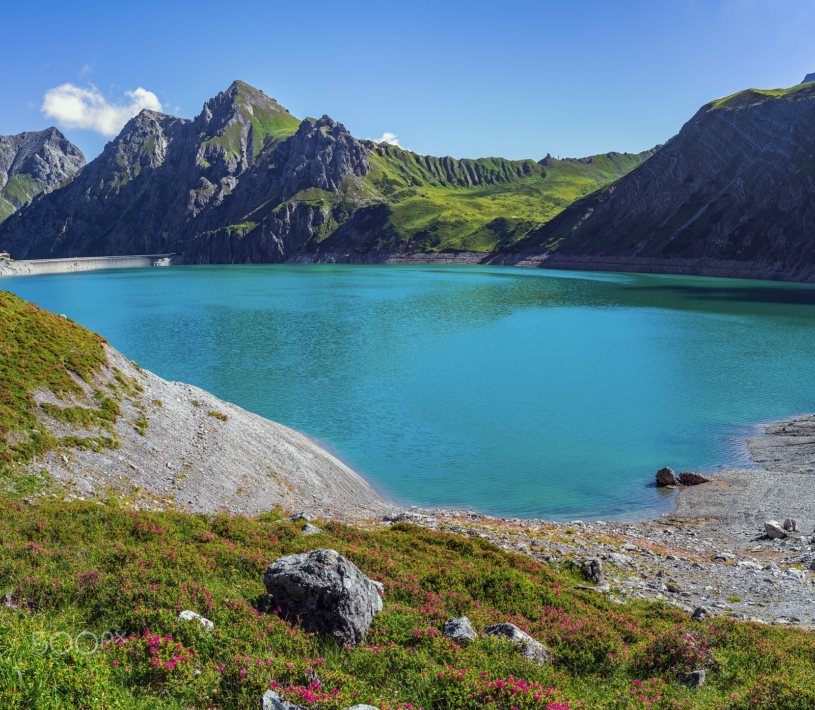 Nikon D810 + Nikon AF-S Nikkor 58mm F1.4G sample photo. Lünersee panorama north east photography