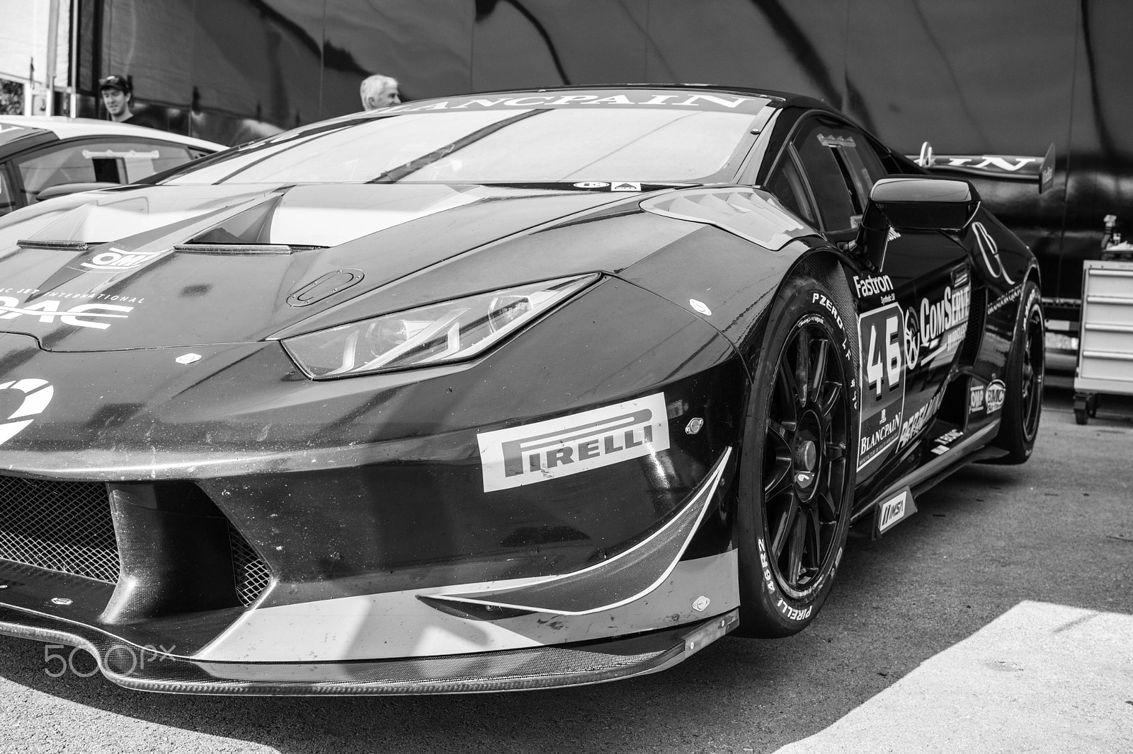 Canon EF-S 24mm F2.8 STM sample photo. Lamborghini at road america photography