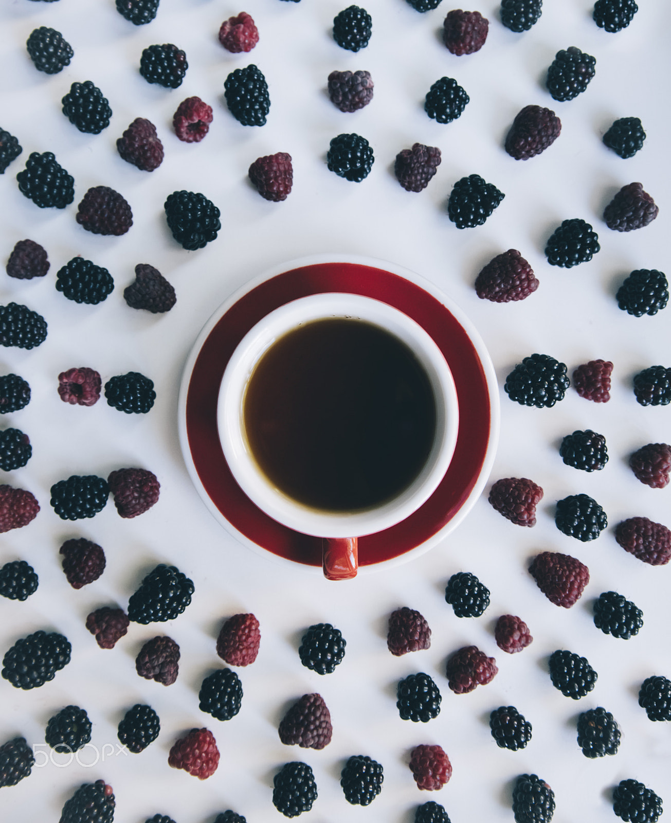 Nikon D810 + Tamron AF 28-75mm F2.8 XR Di LD Aspherical (IF) sample photo. Fresh berries with a cup of tea in the middle photography