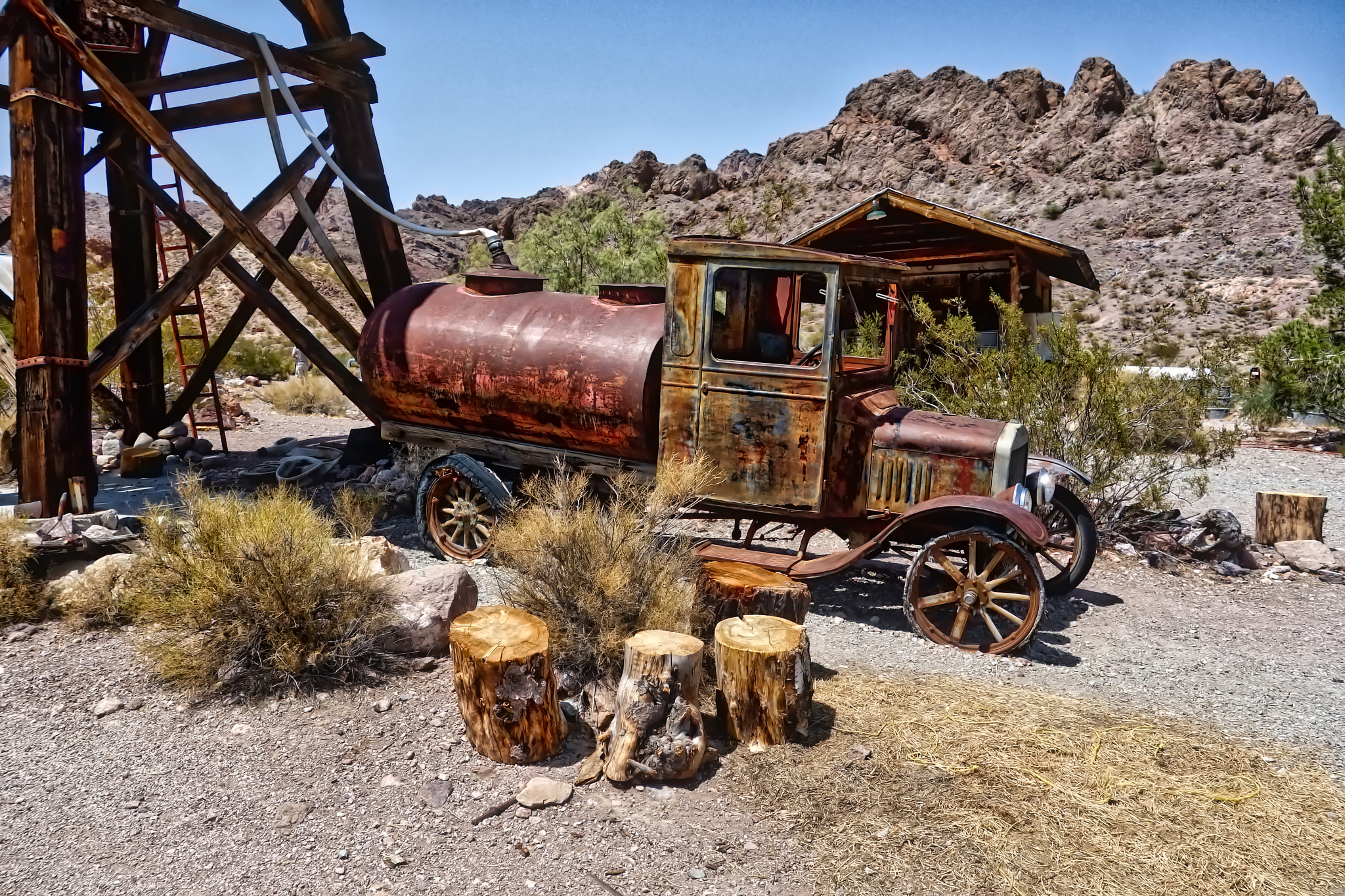 Hasselblad Stellar sample photo. Old ford water truck photography